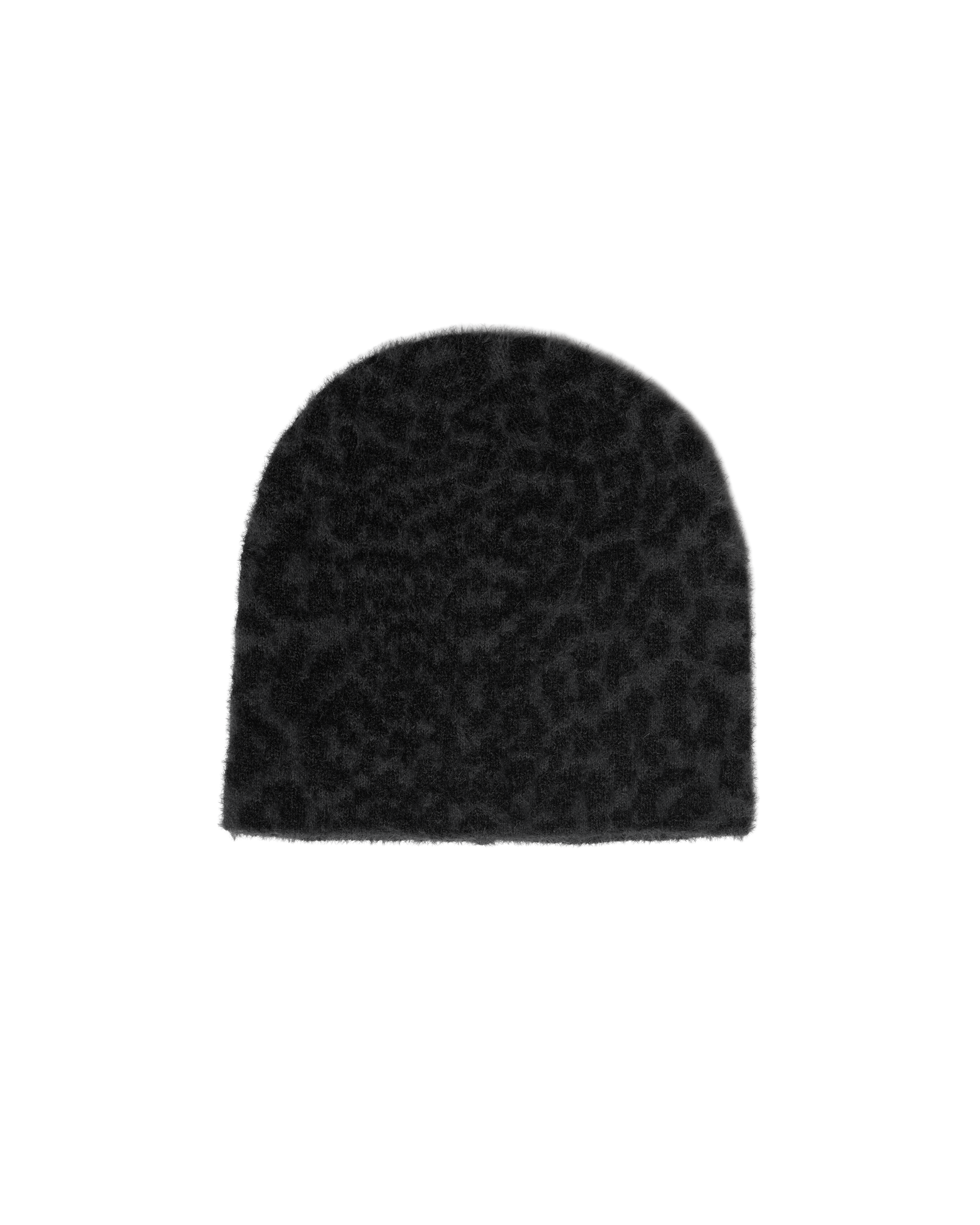 LEOPARD SHAG BEANIE [BLACK] – VAGUE Studios