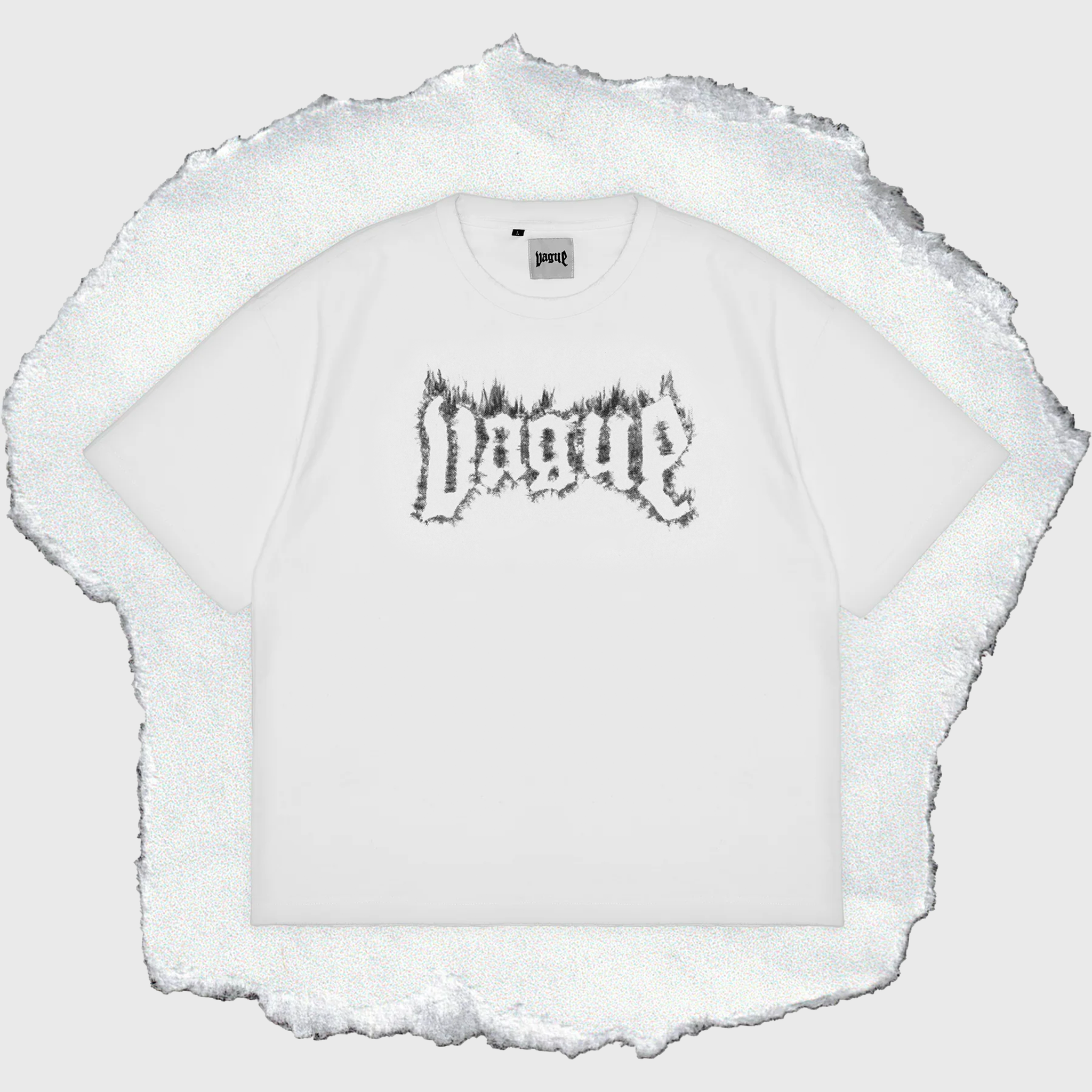 TORCHED TEE [WHITE]