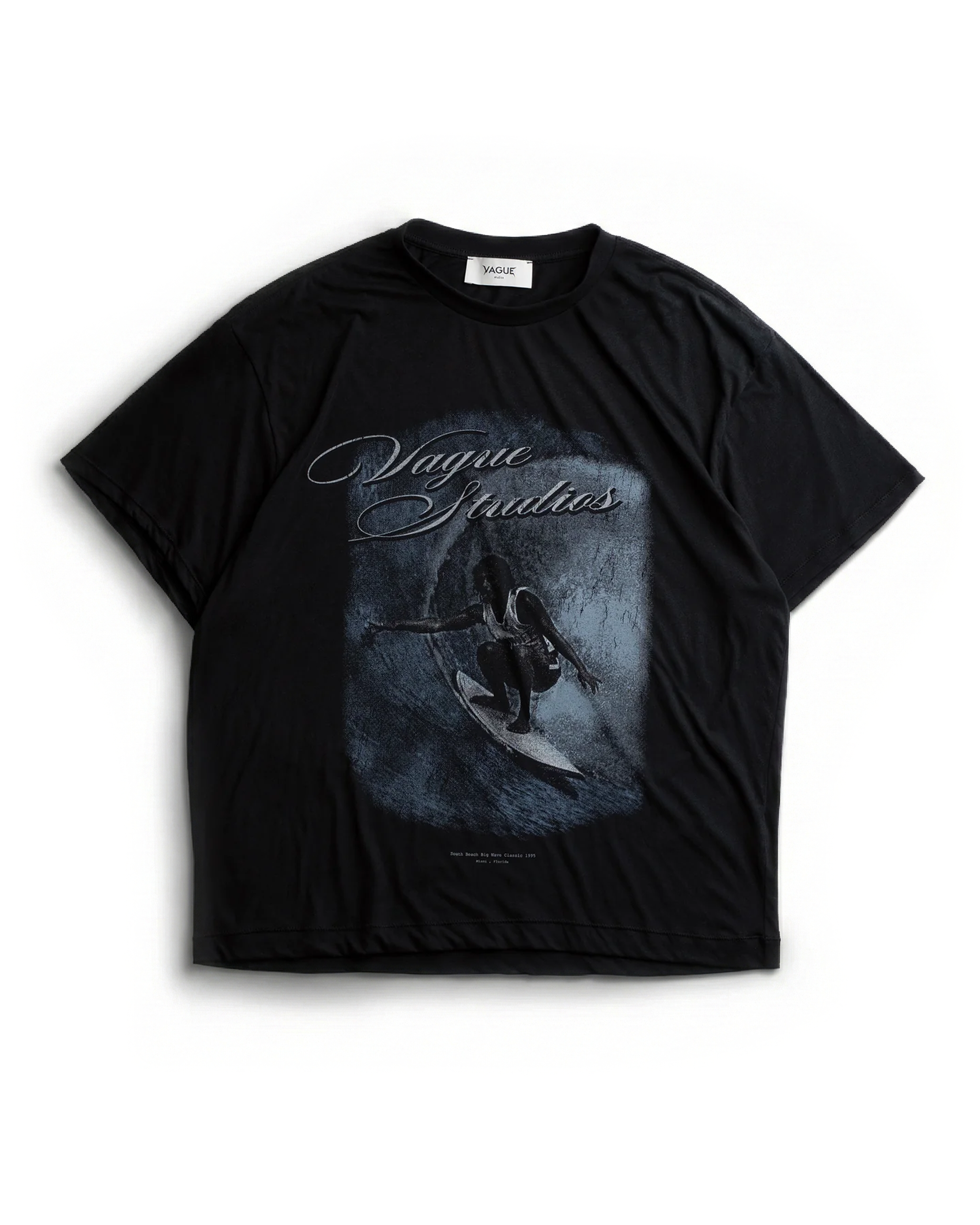 BIG WAVE TEE [BLACK] – VAGUE Studios