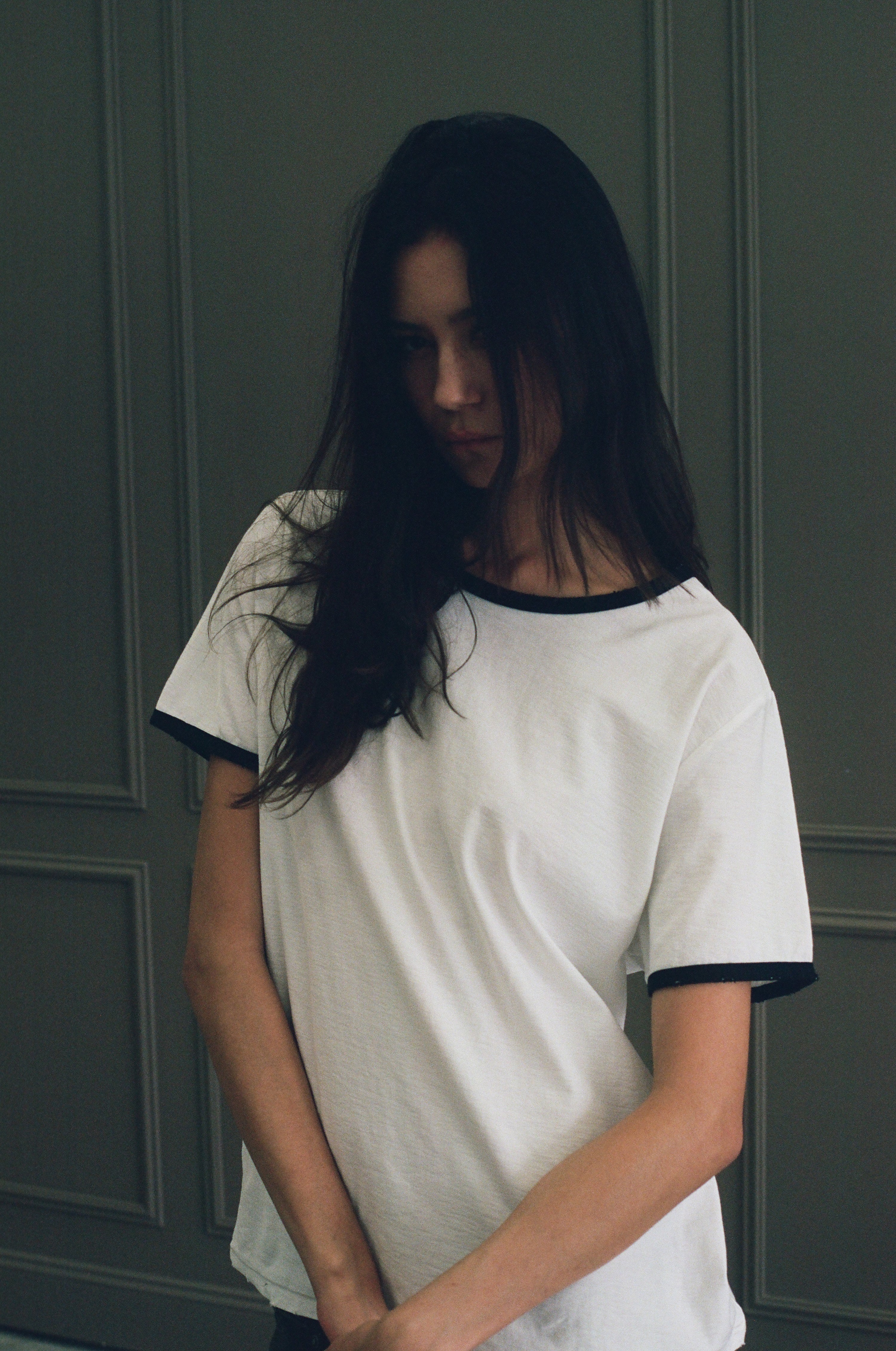 BEATNIK RINGER TEE [WHITE]