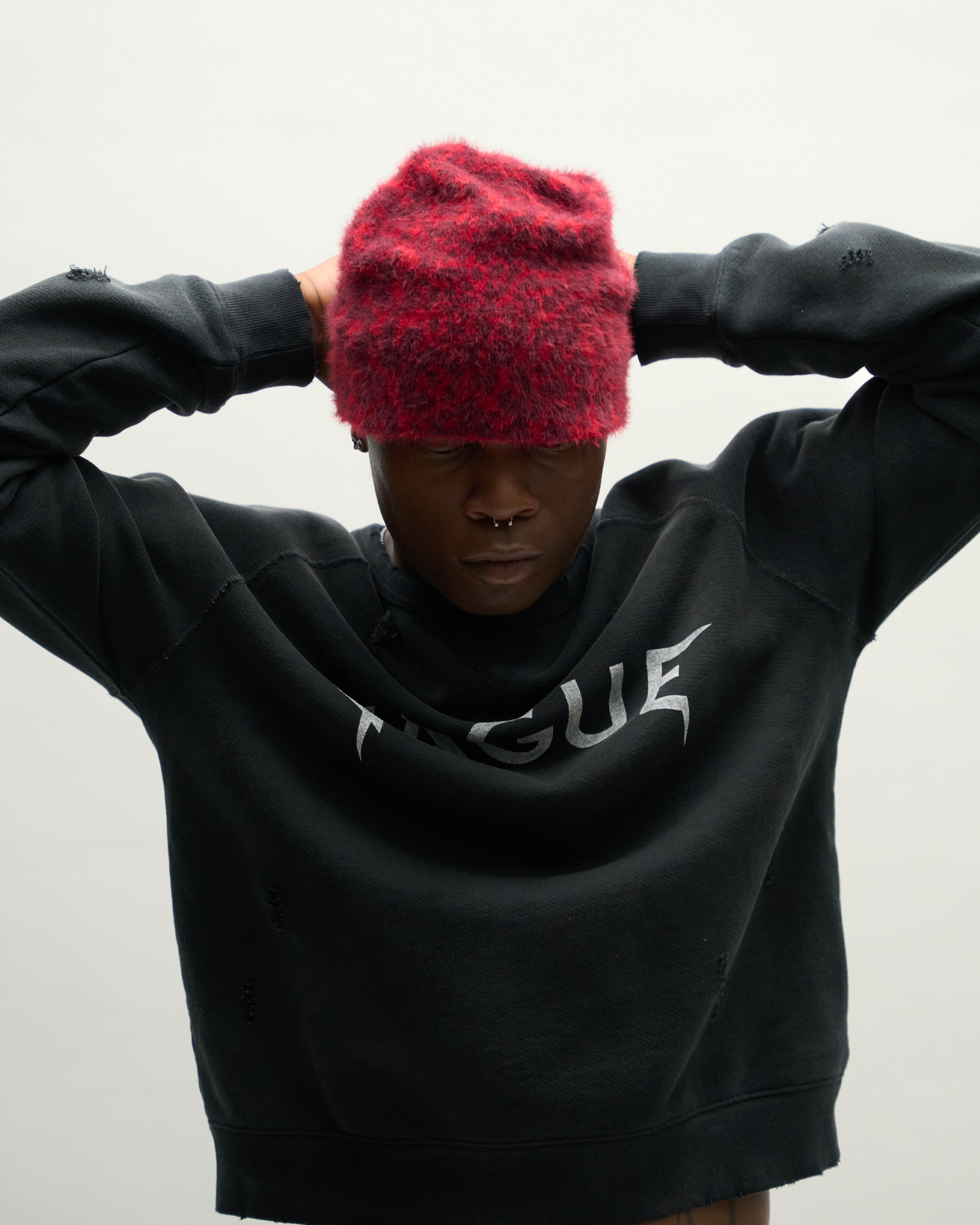 ARCH LOGO CREWNECK [SUNBEAT BLACK]