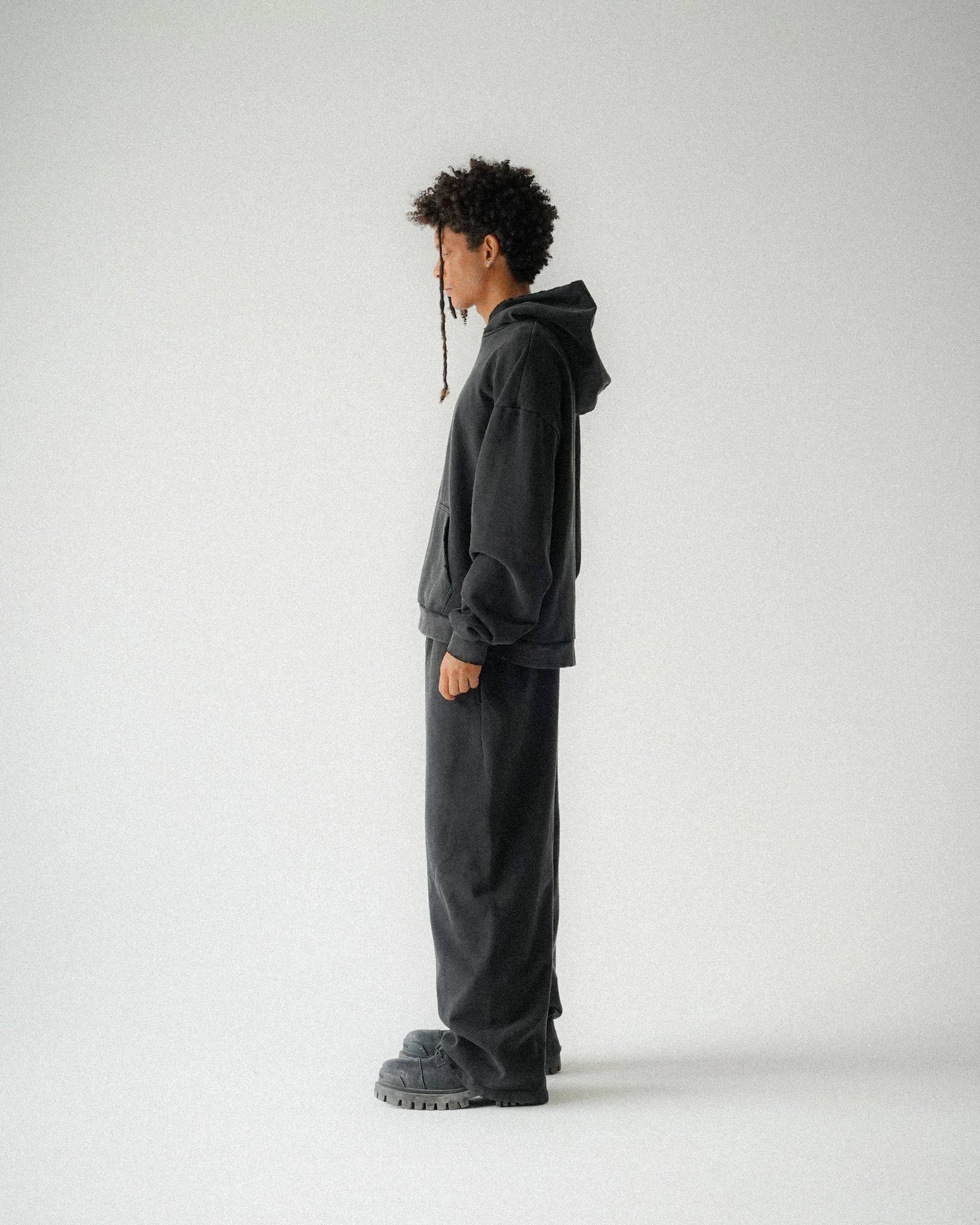 BLANK SWEATPANTS [VINTAGE BLACK]