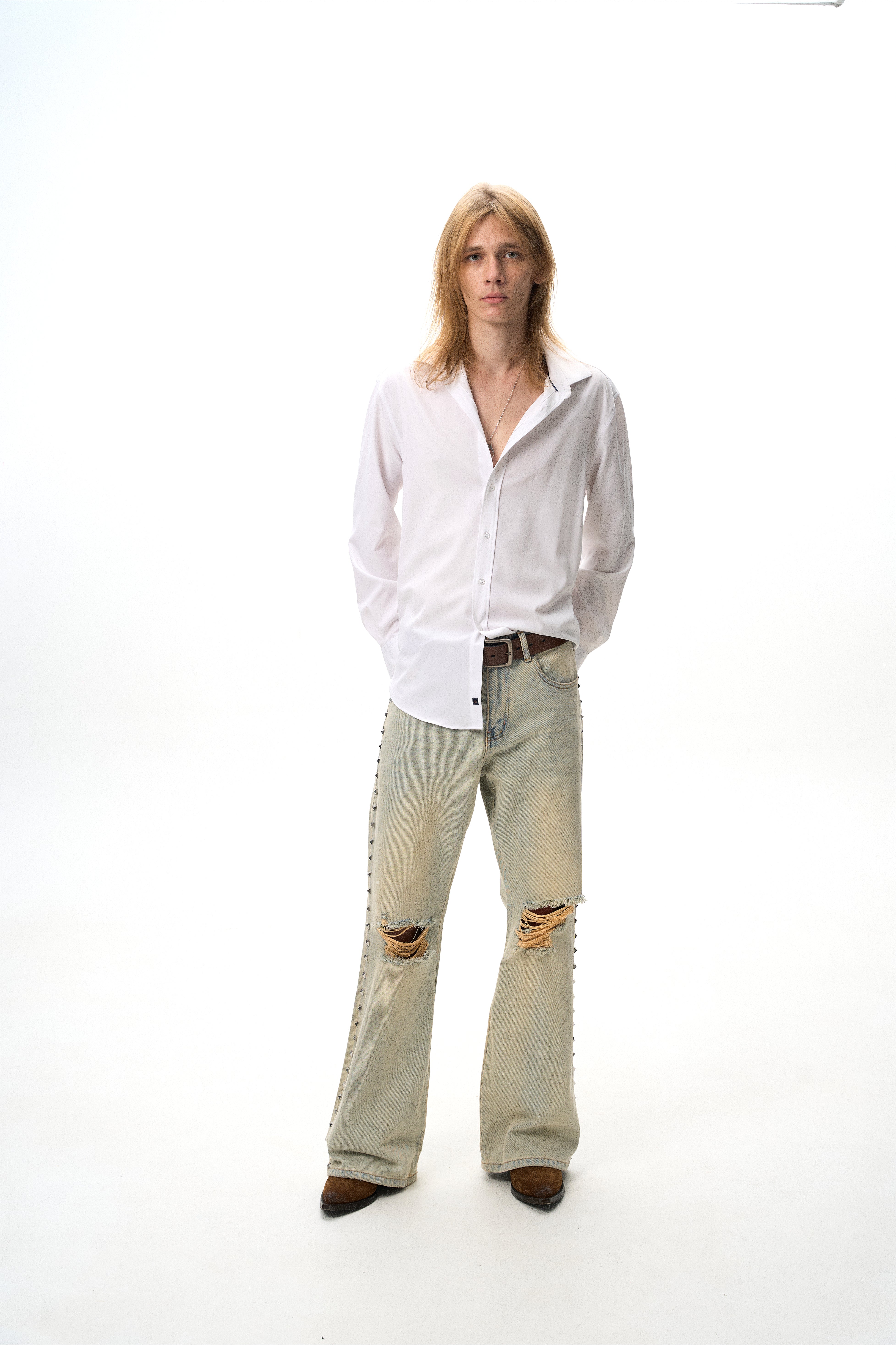 85 FLARED DENIM [LIGHT WASH] – VAGUE Studios