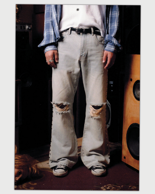 【正規品】argueculture - flare washed denim ArguE CulturE Washed Flame Denim – COPPING THREADS