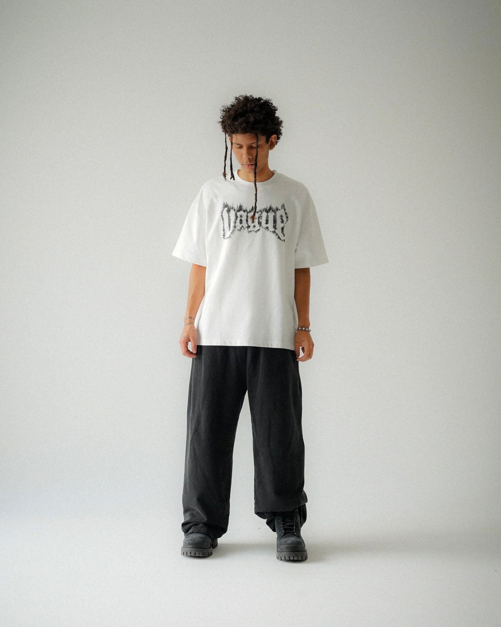 TORCHED TEE [WHITE]