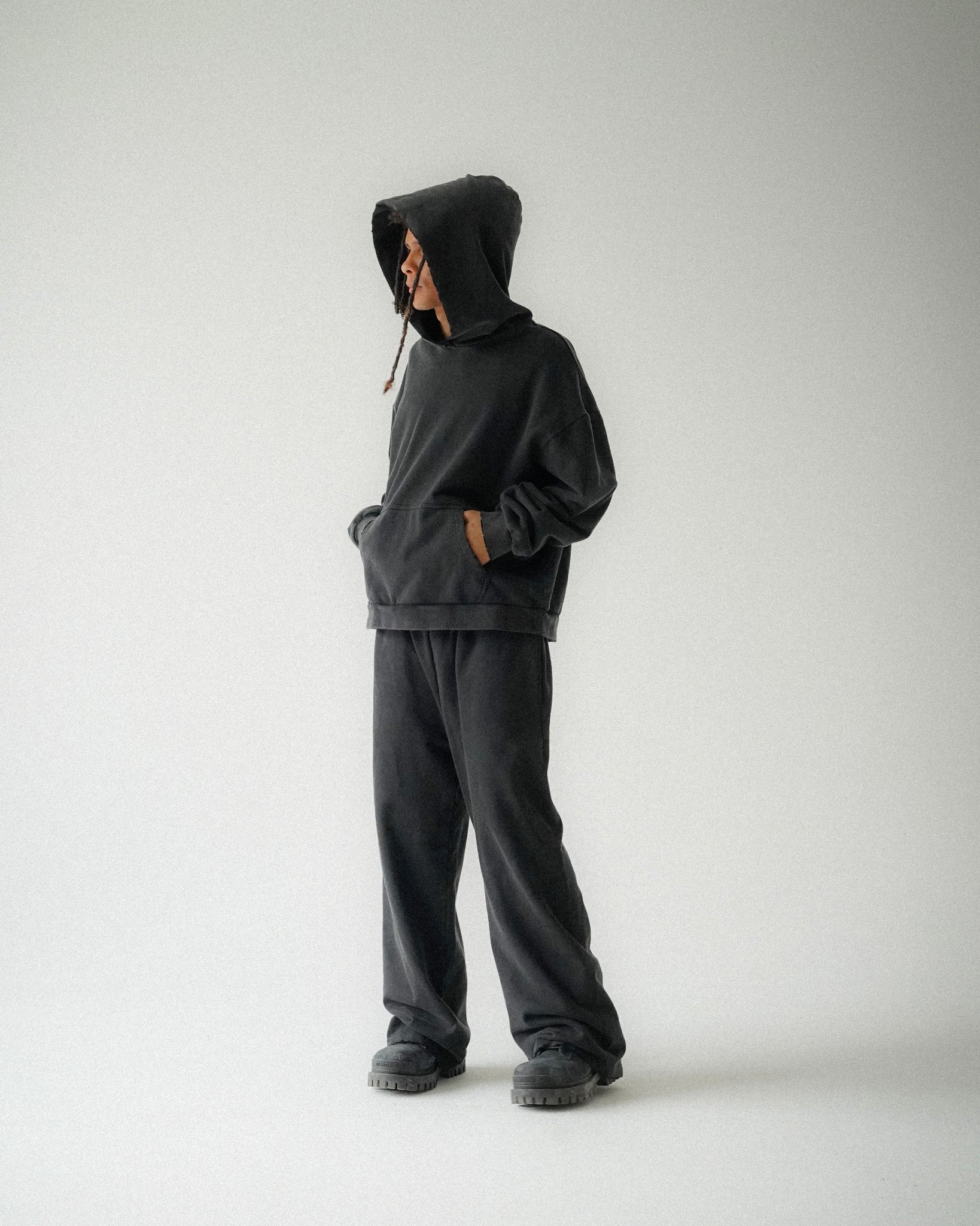 BLANK HOODIE [BLACK]