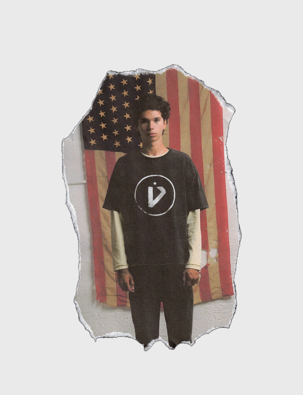 ALT-V TEE [VINTAGE BLACK]