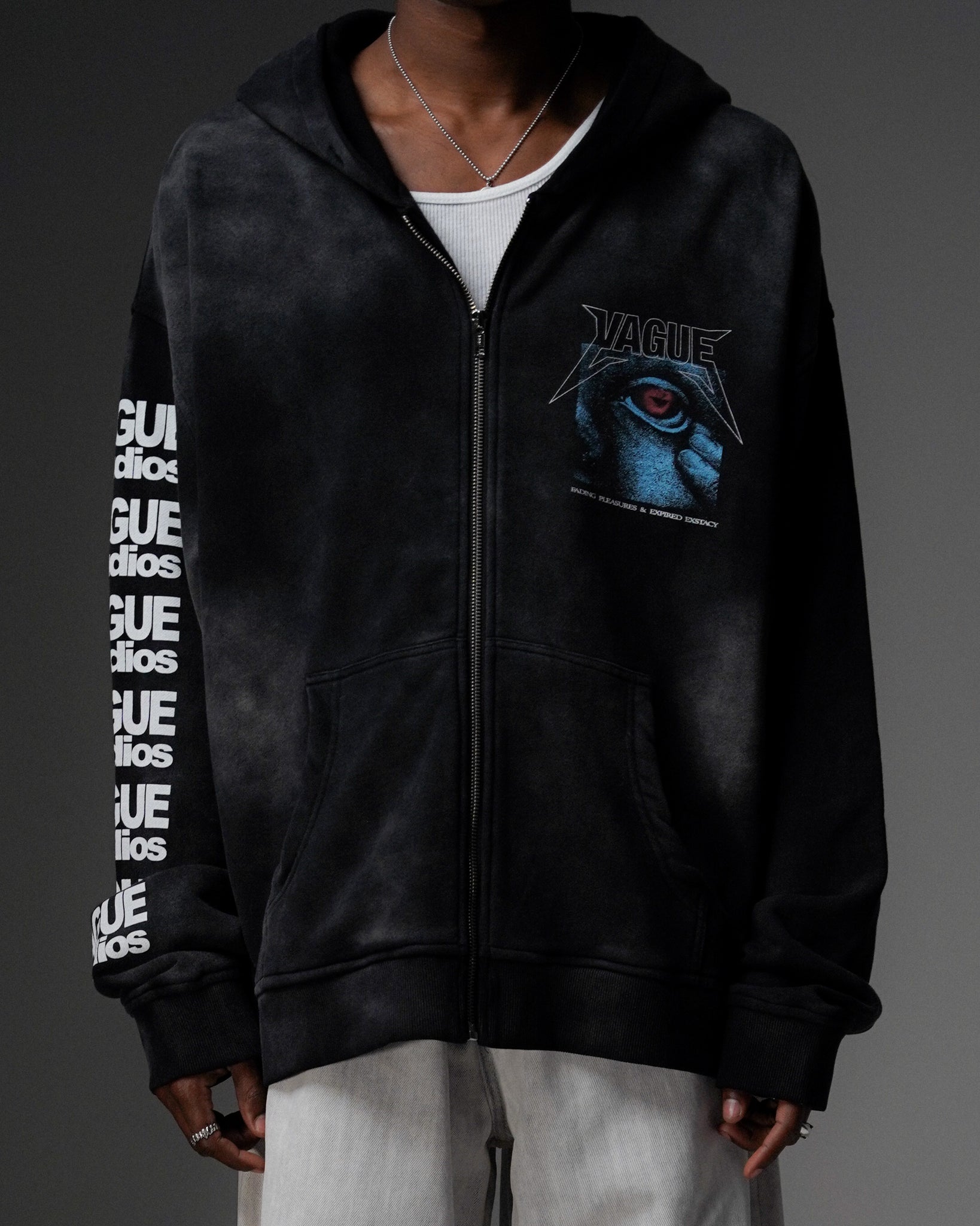 FADING PLEASURES ZIP UP [SUNBEAT BLACK]