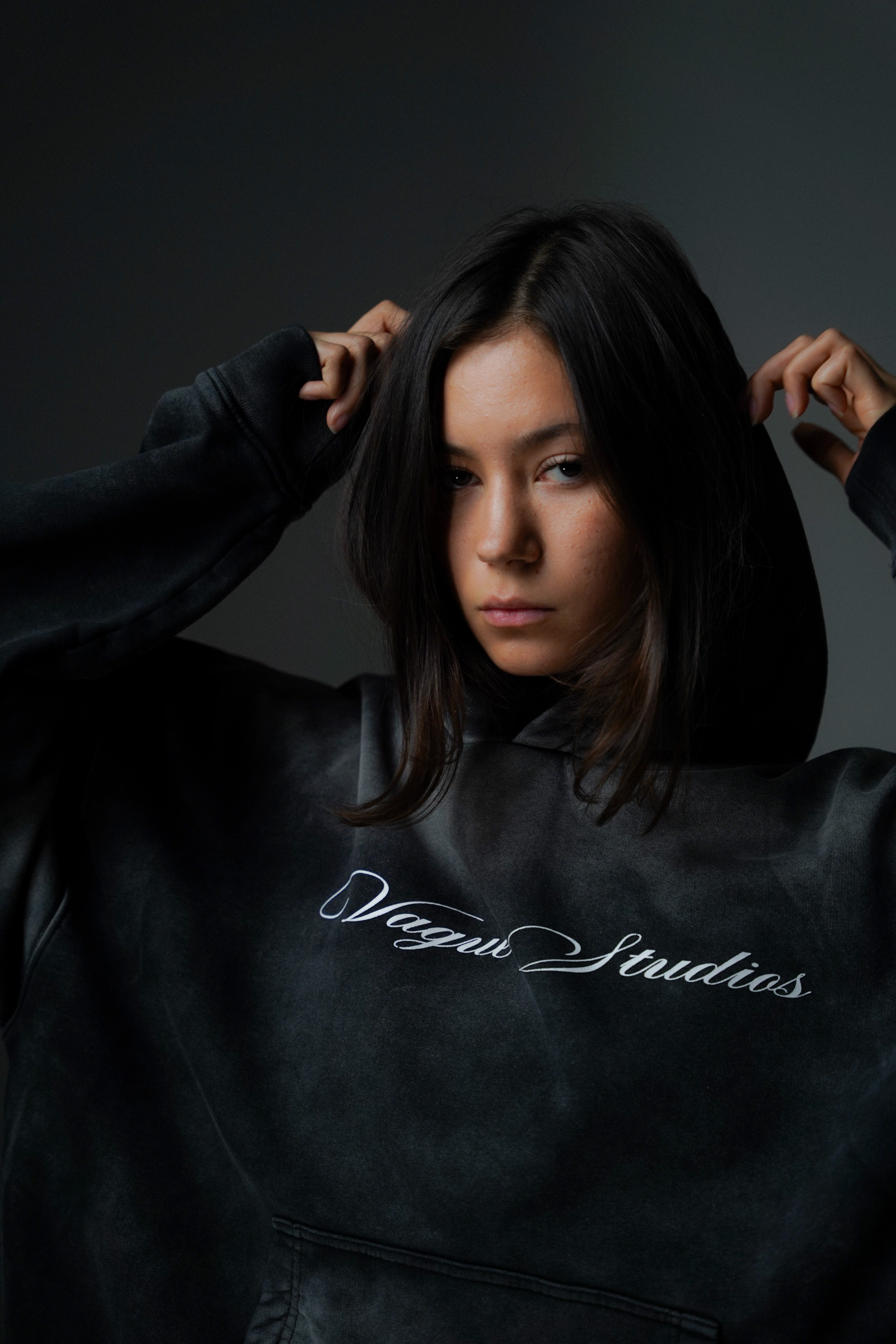 SCRIPT HOODIE [SUNBEAT BLACK] – VAGUE Studios