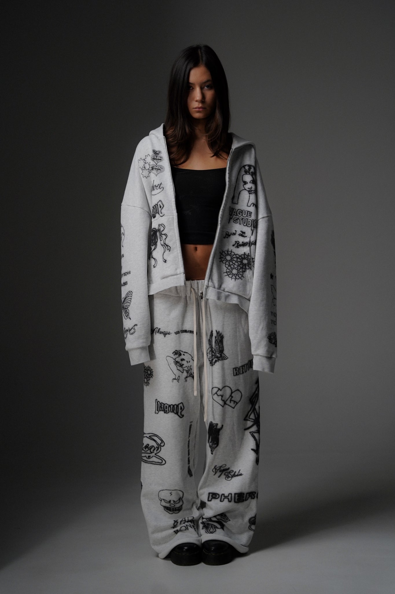 SKIN DEEP ZIP UP [HEATHER]