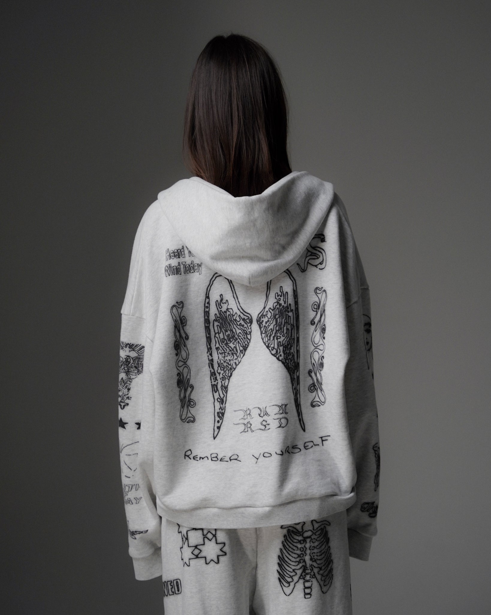 SKIN DEEP ZIP UP [HEATHER]
