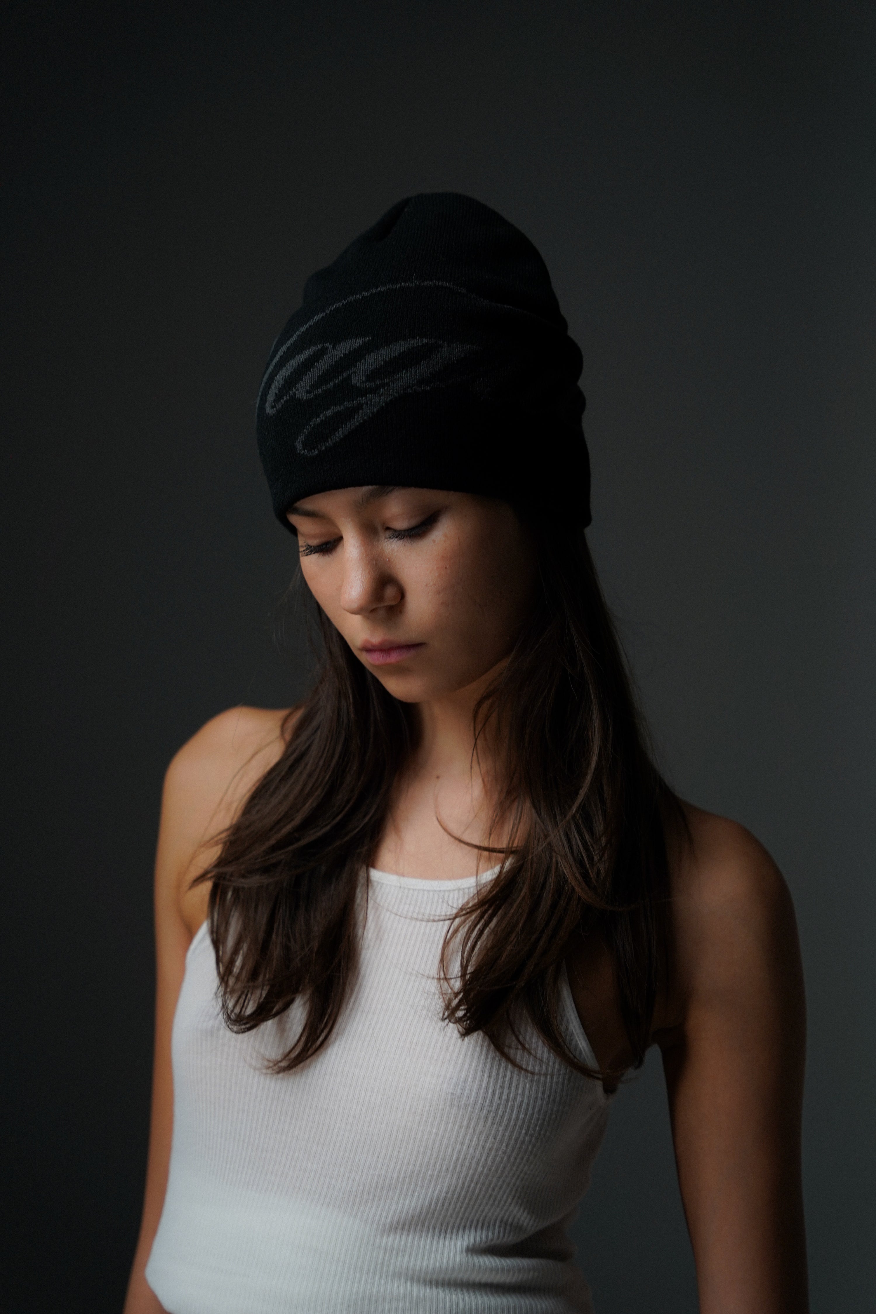 CALLIGRAPHY BEANIE [BLACK]