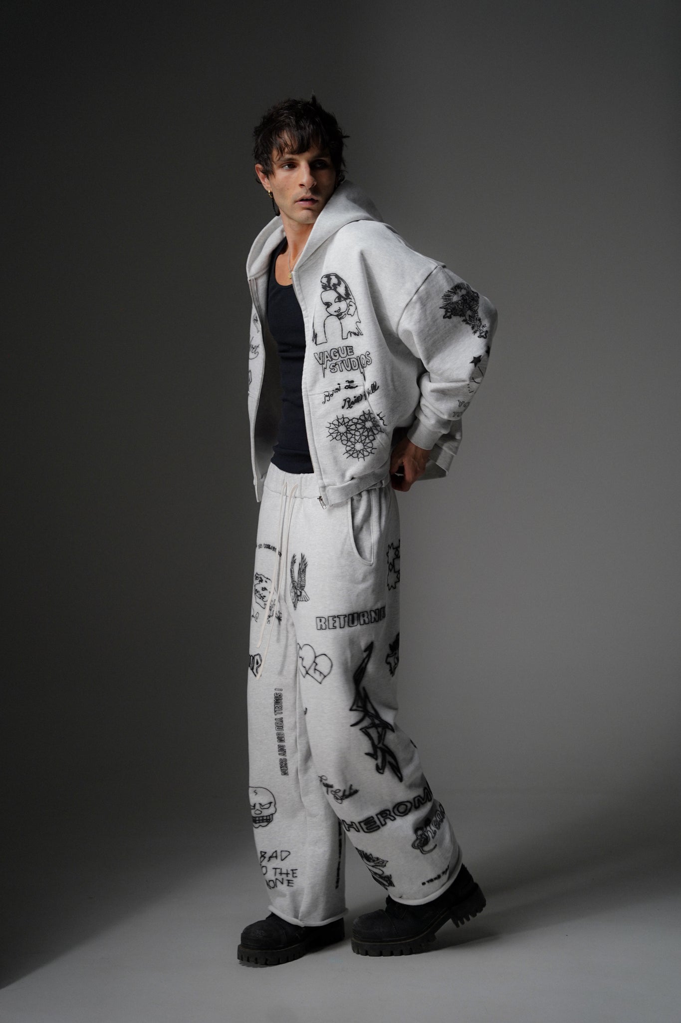 SKIN DEEP ZIP UP [HEATHER]