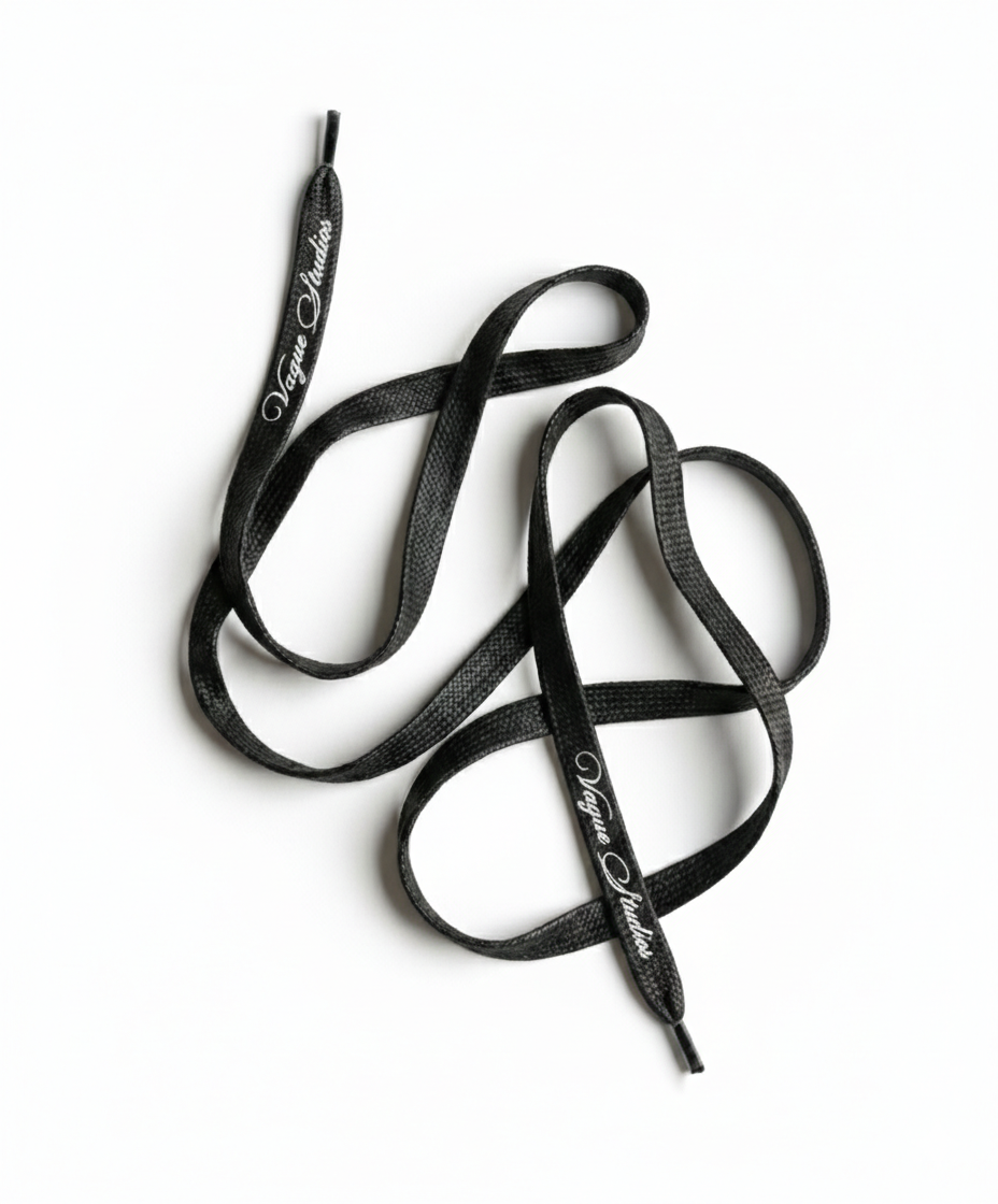 WAXED SHOELACE BELT [BLACK]