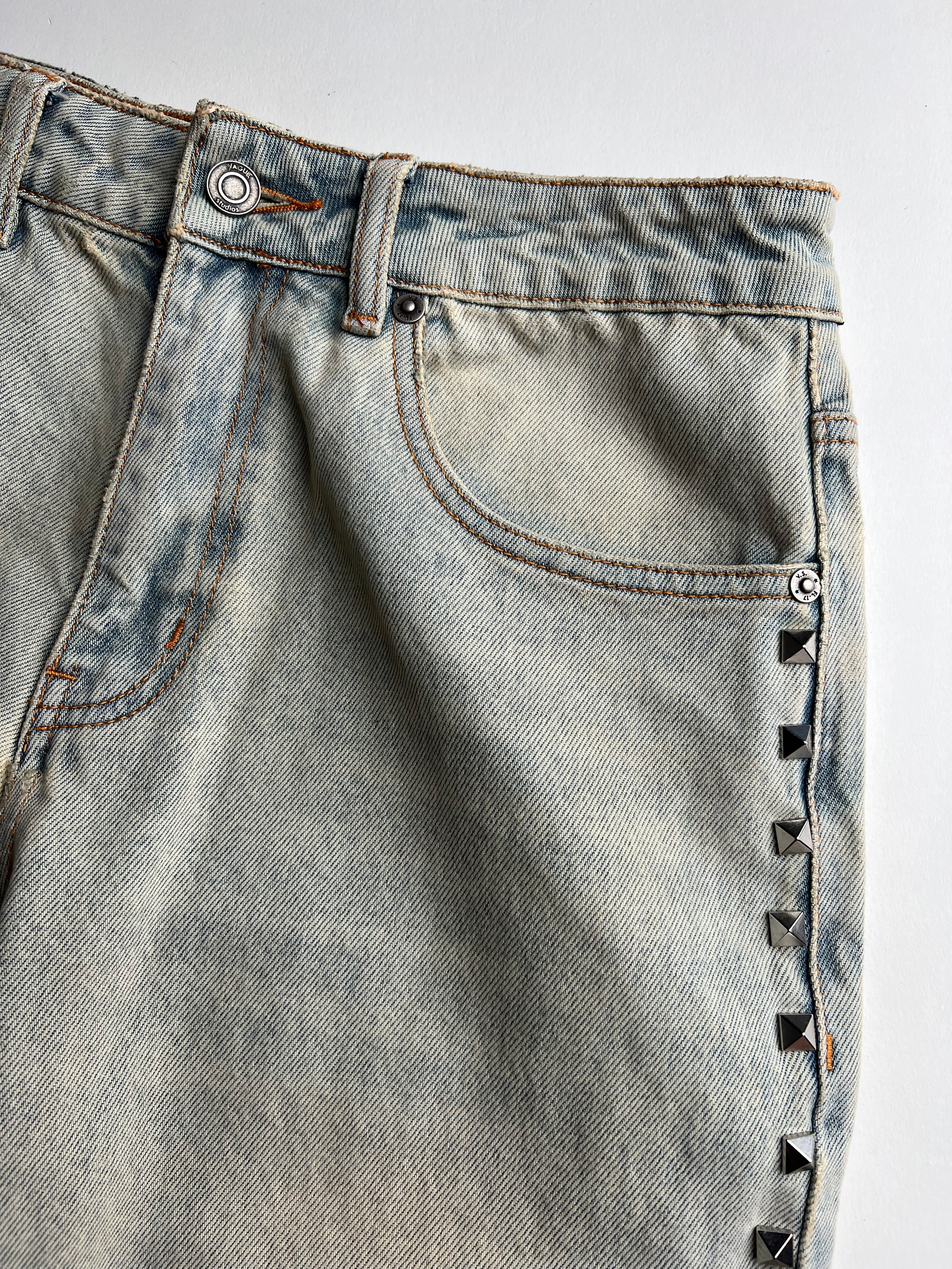 LURAKU】Semi-flared washed denim | [公式]LEAD PROJECT