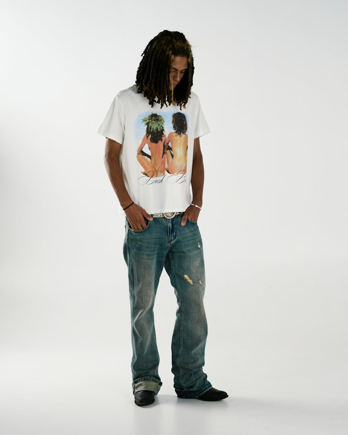 BEACH BUM TEE [WHITE]