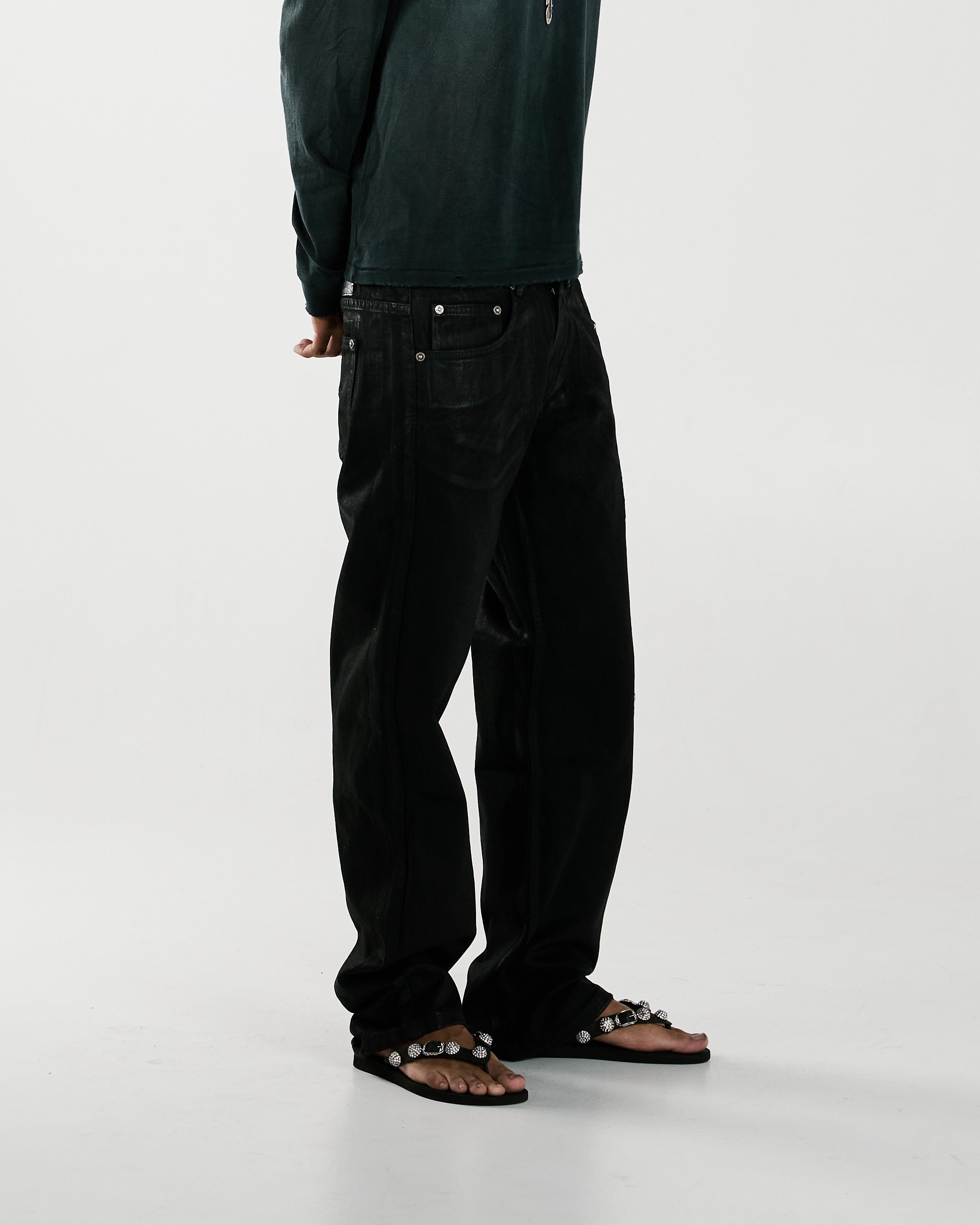 STUDIO DENIM [WAXED BLACK]