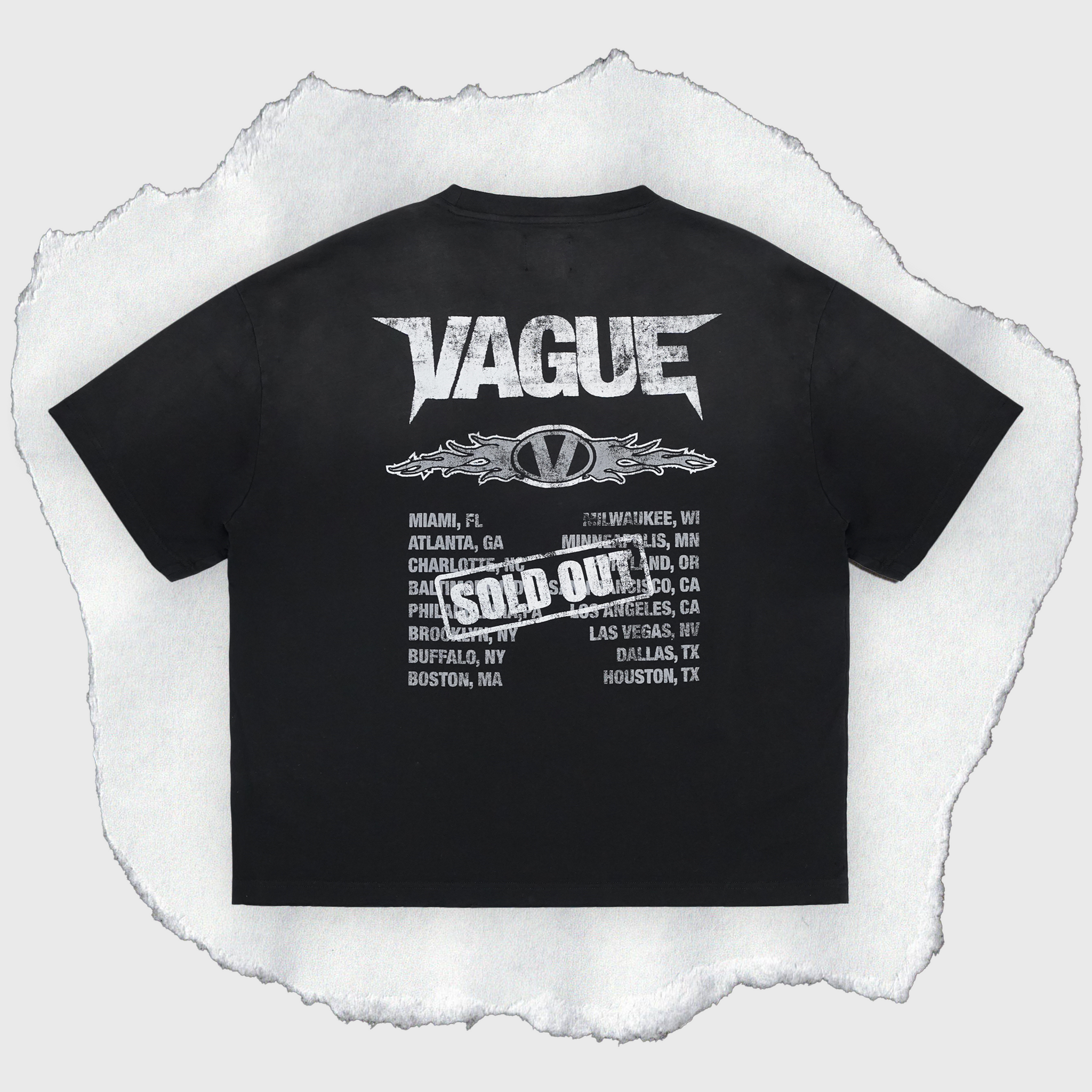 TOUR TEE [FADED BLACK]