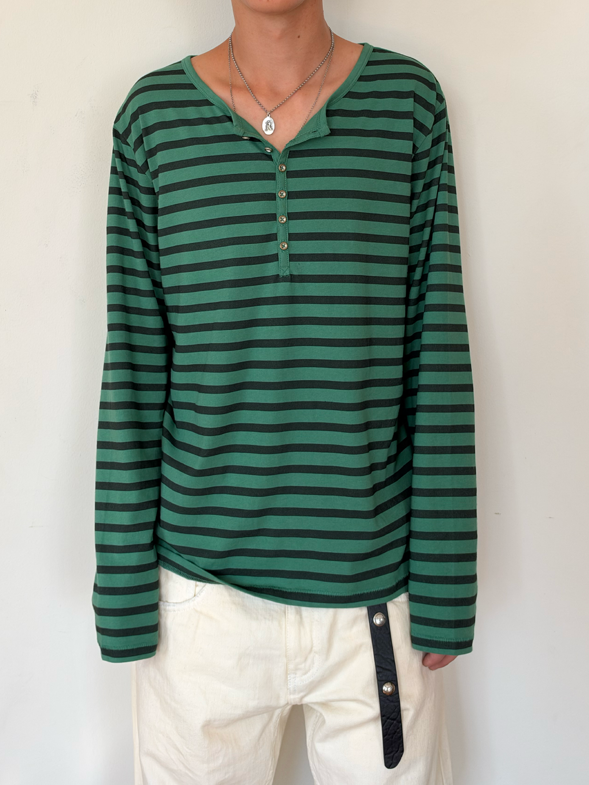 STRIPED HENLEY [CLOVER]