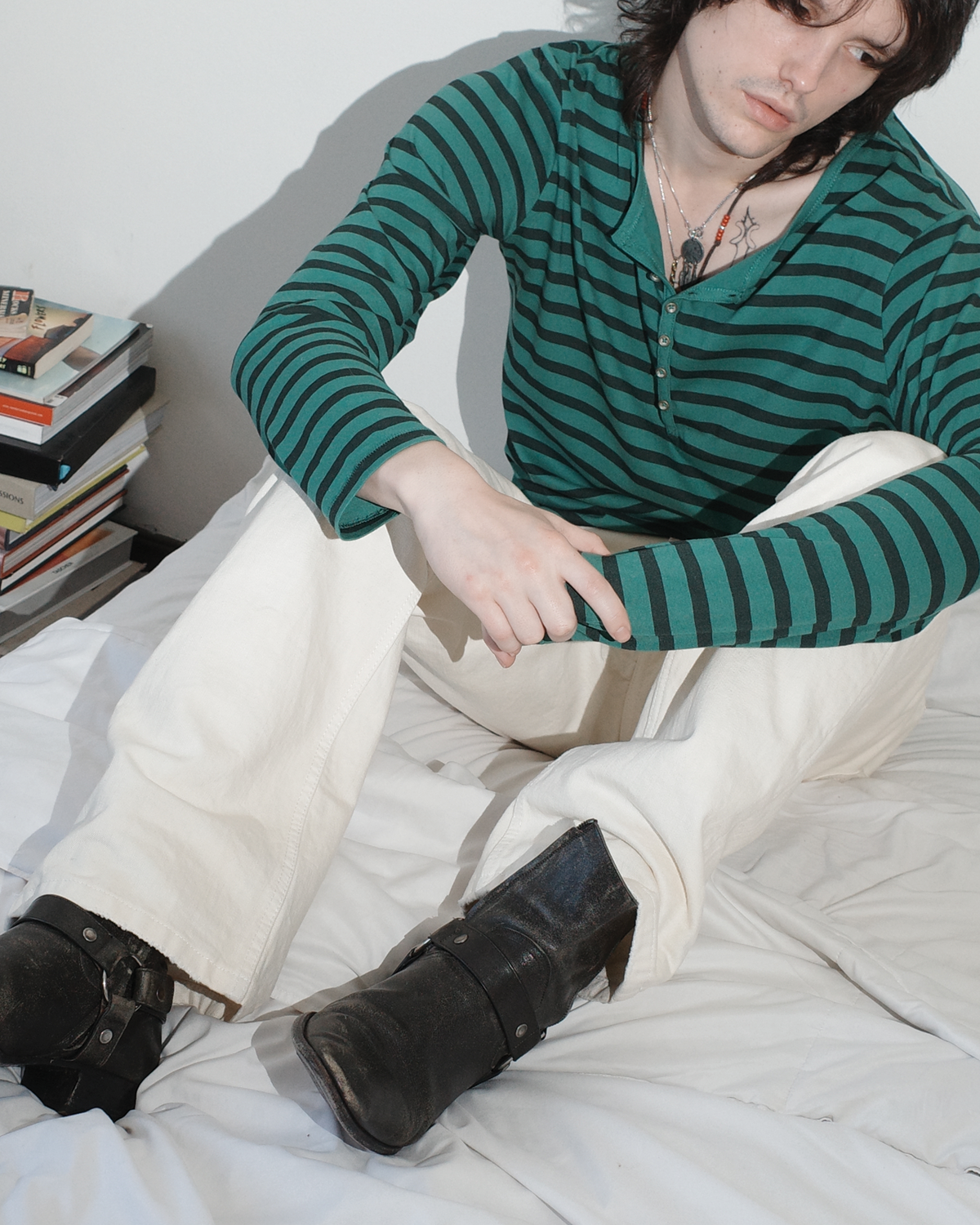 STRIPED HENLEY [CLOVER]