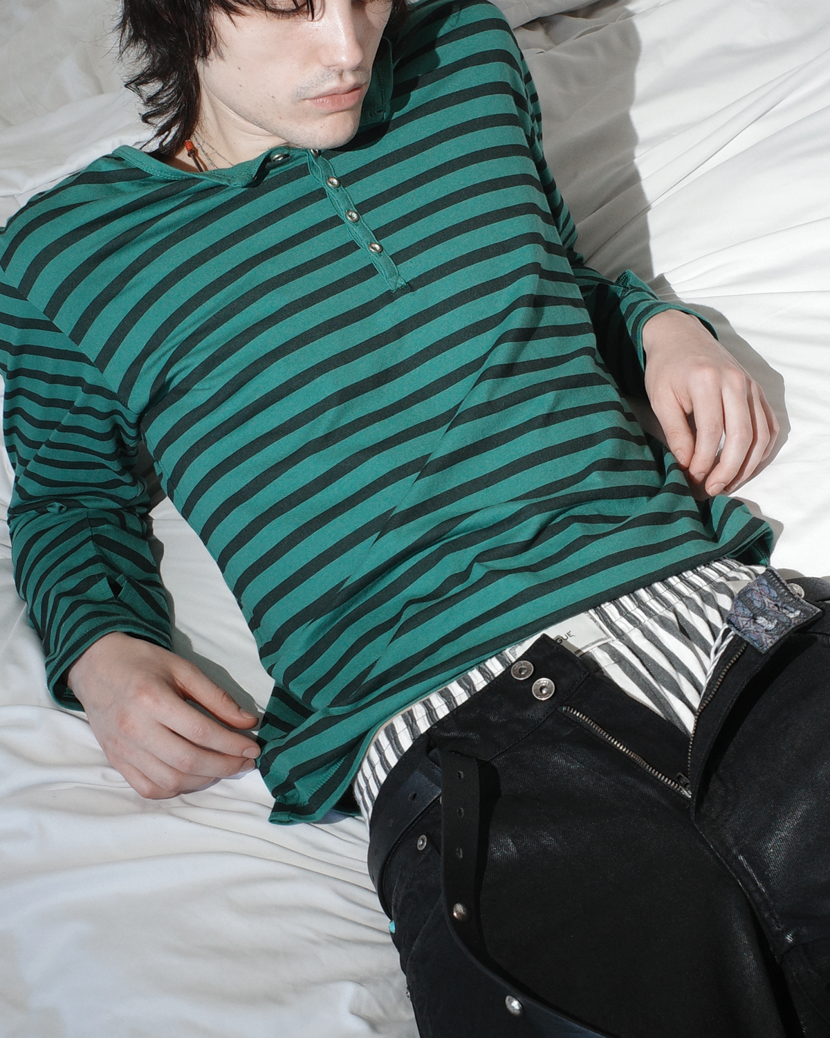 STRIPED HENLEY [CLOVER]
