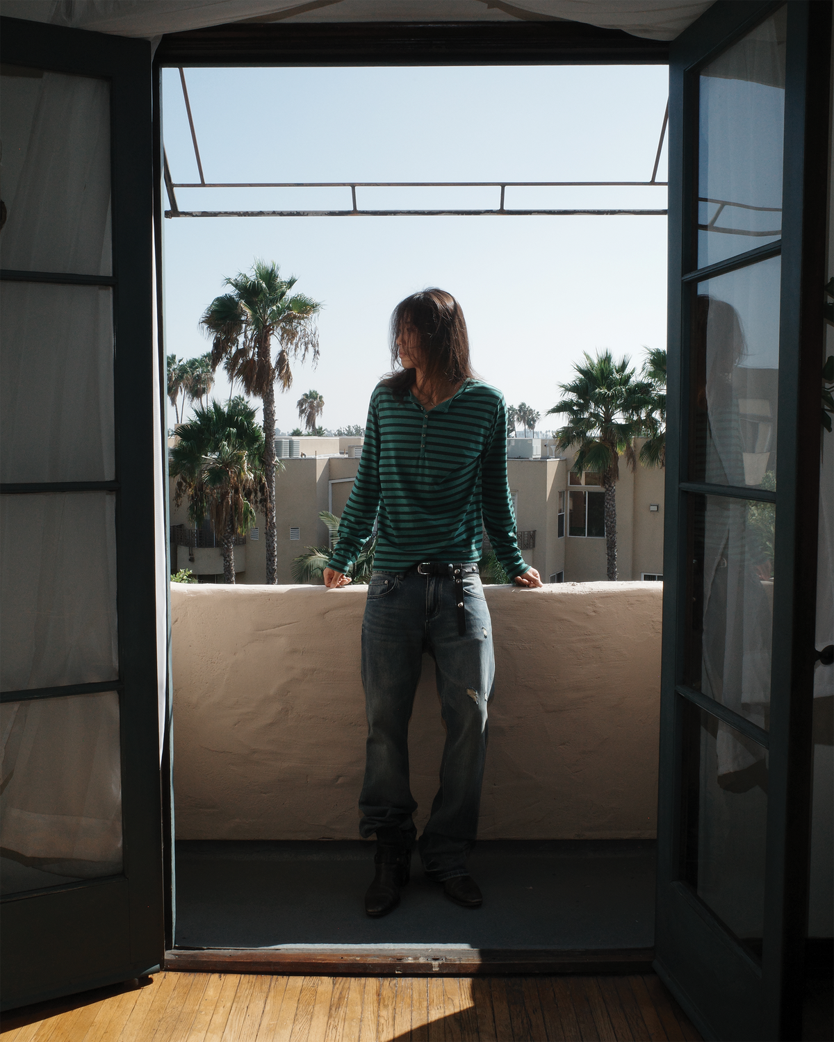 STRIPED HENLEY [CLOVER]