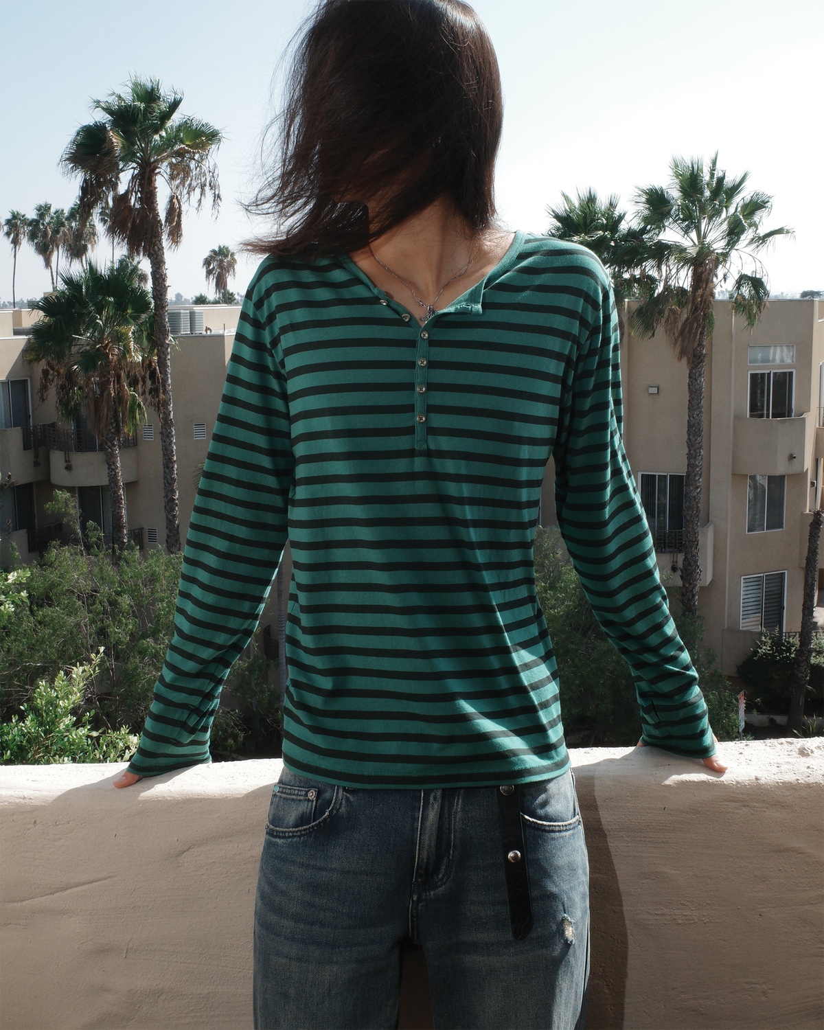 STRIPED HENLEY [CLOVER]