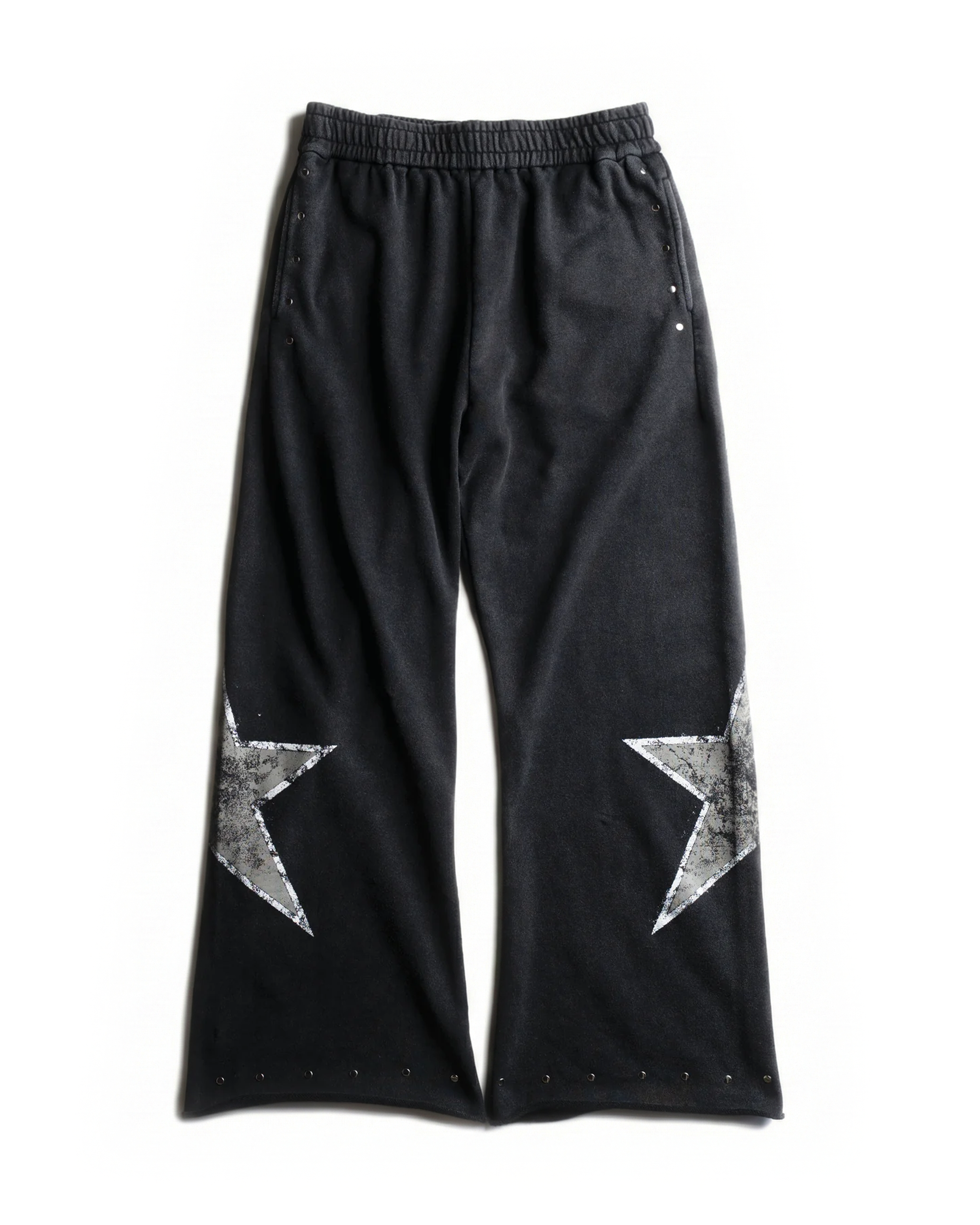STAR STUDDED SWEATPANTS [BLACK]