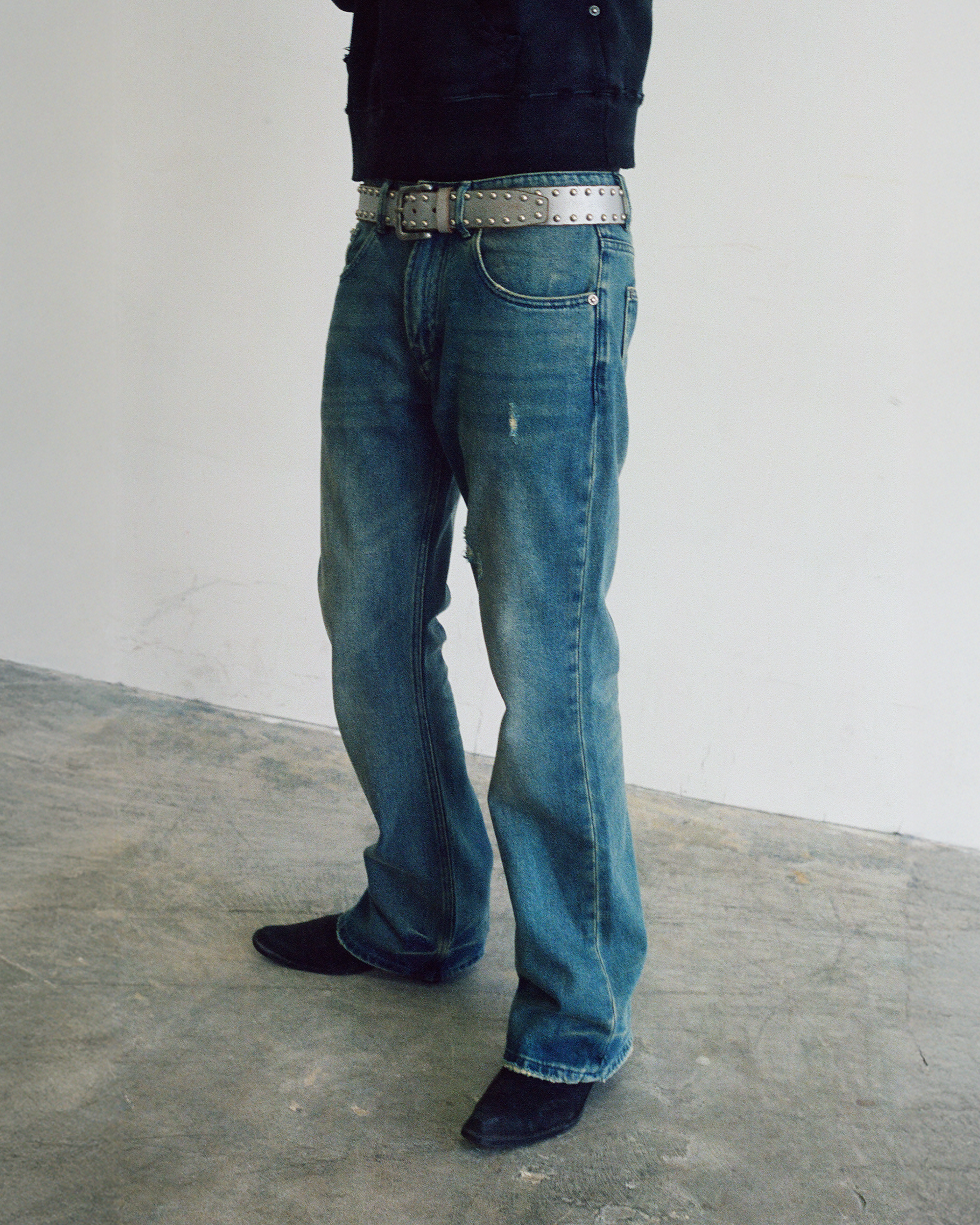 CIGARETTE BOOTCUT DENIM [BRUISED]
