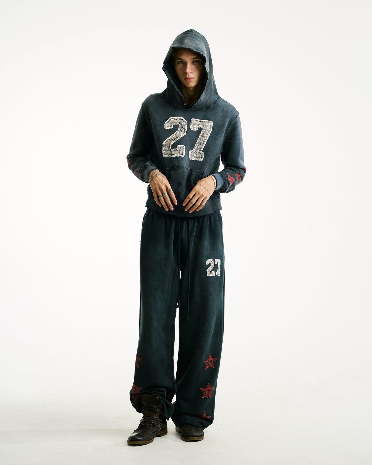 27 CLUB SWEATPANTS [SUNBEAT BLACK]