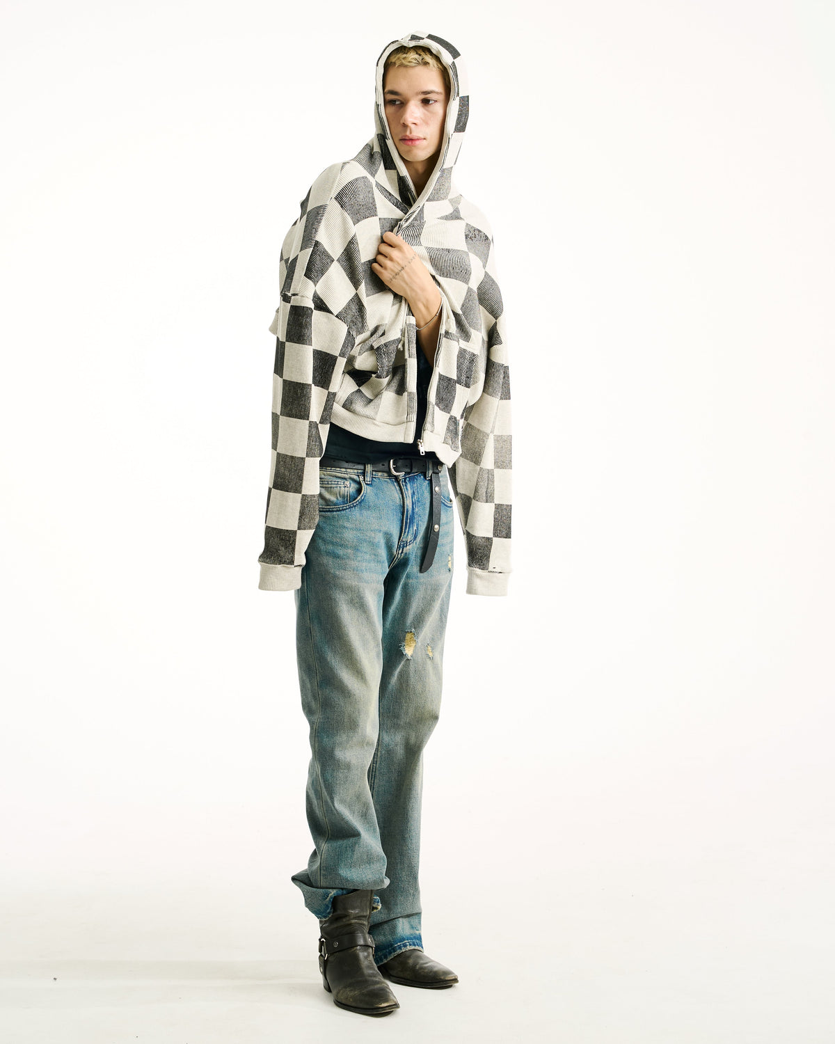 BAGGY THERMAL ZIP UP [CHESS]
