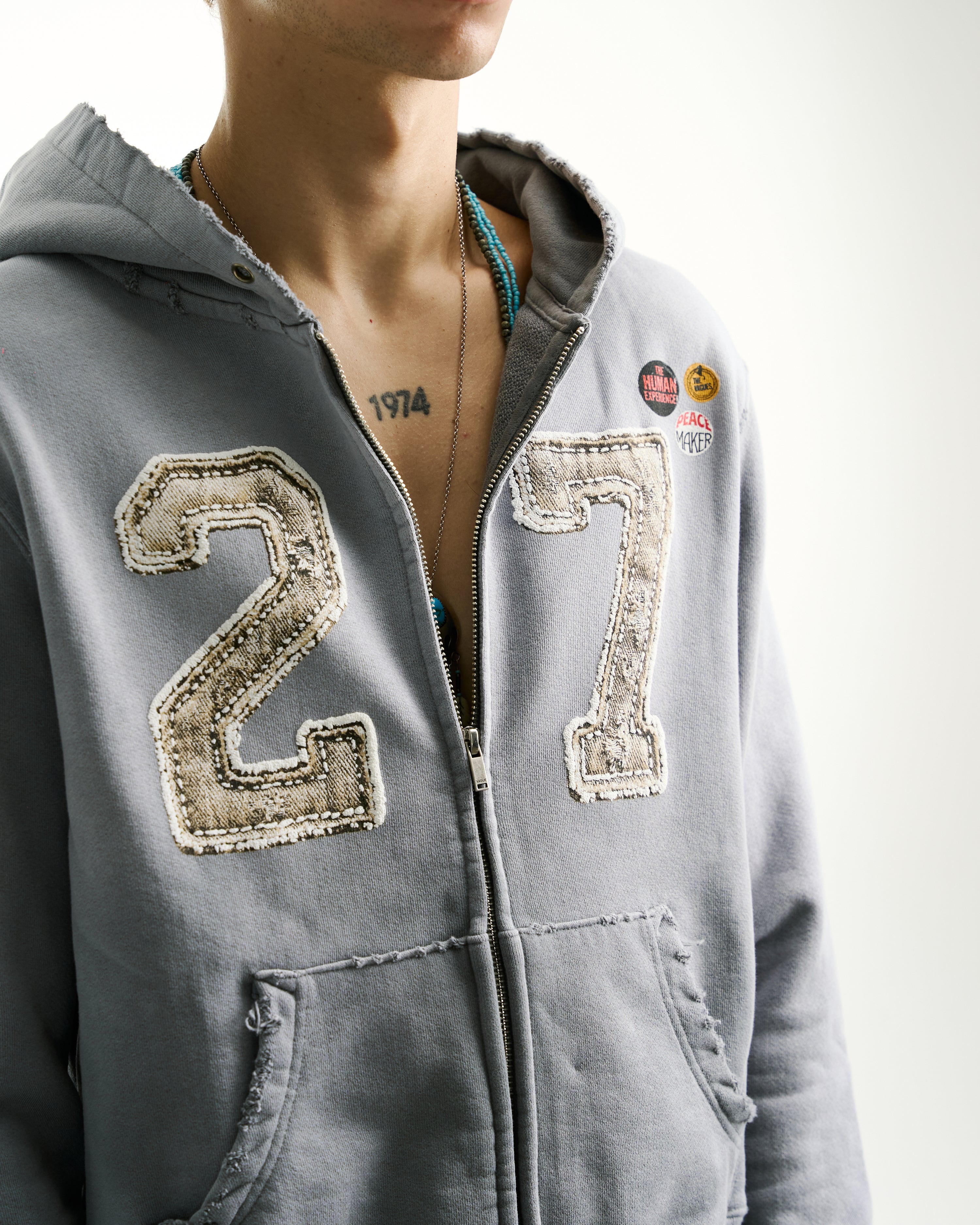27 CLUB ZIP-UP [SUNBEAT GREY]