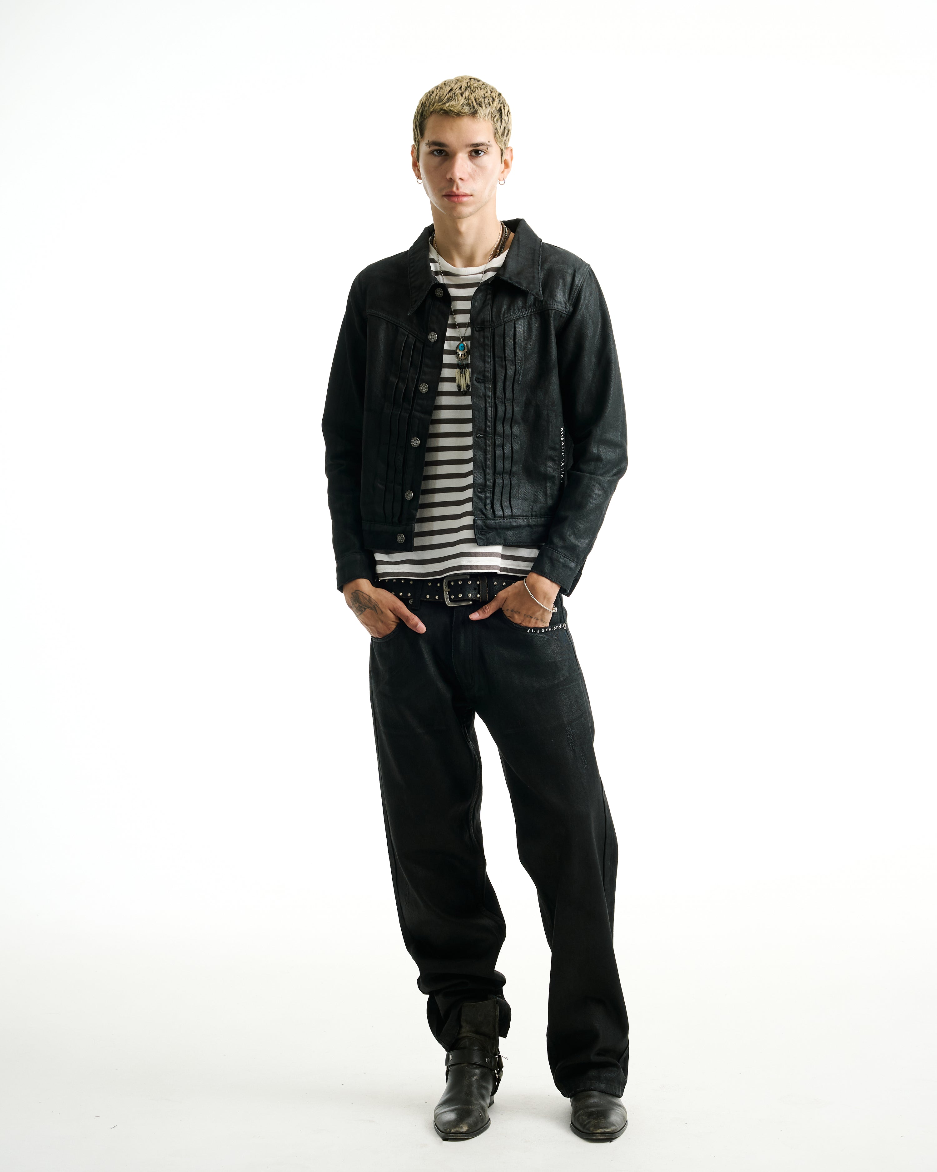 STUDIO DENIM [WAXED BLACK]