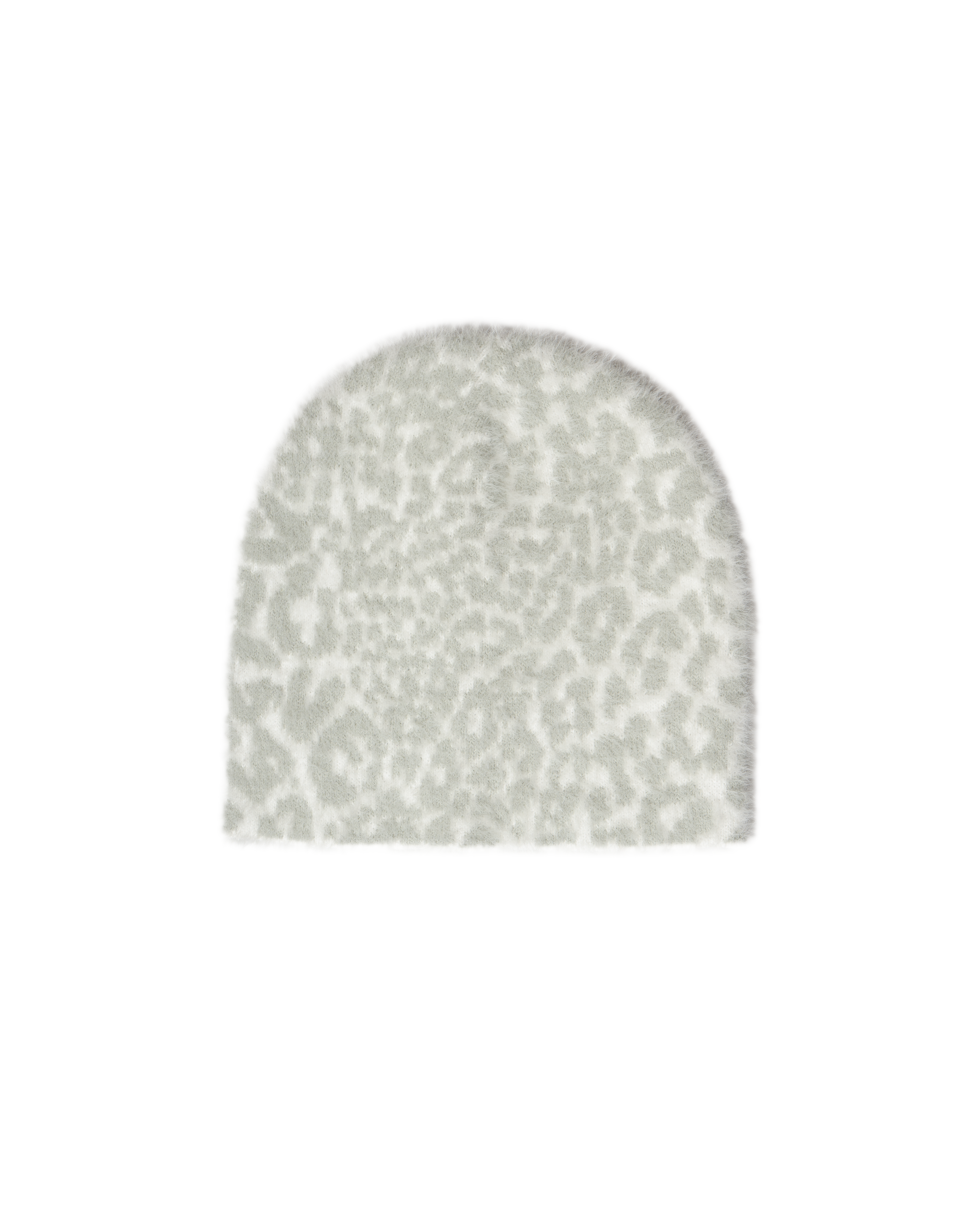 LEOPARD SHAG BEANIE [WHITE]