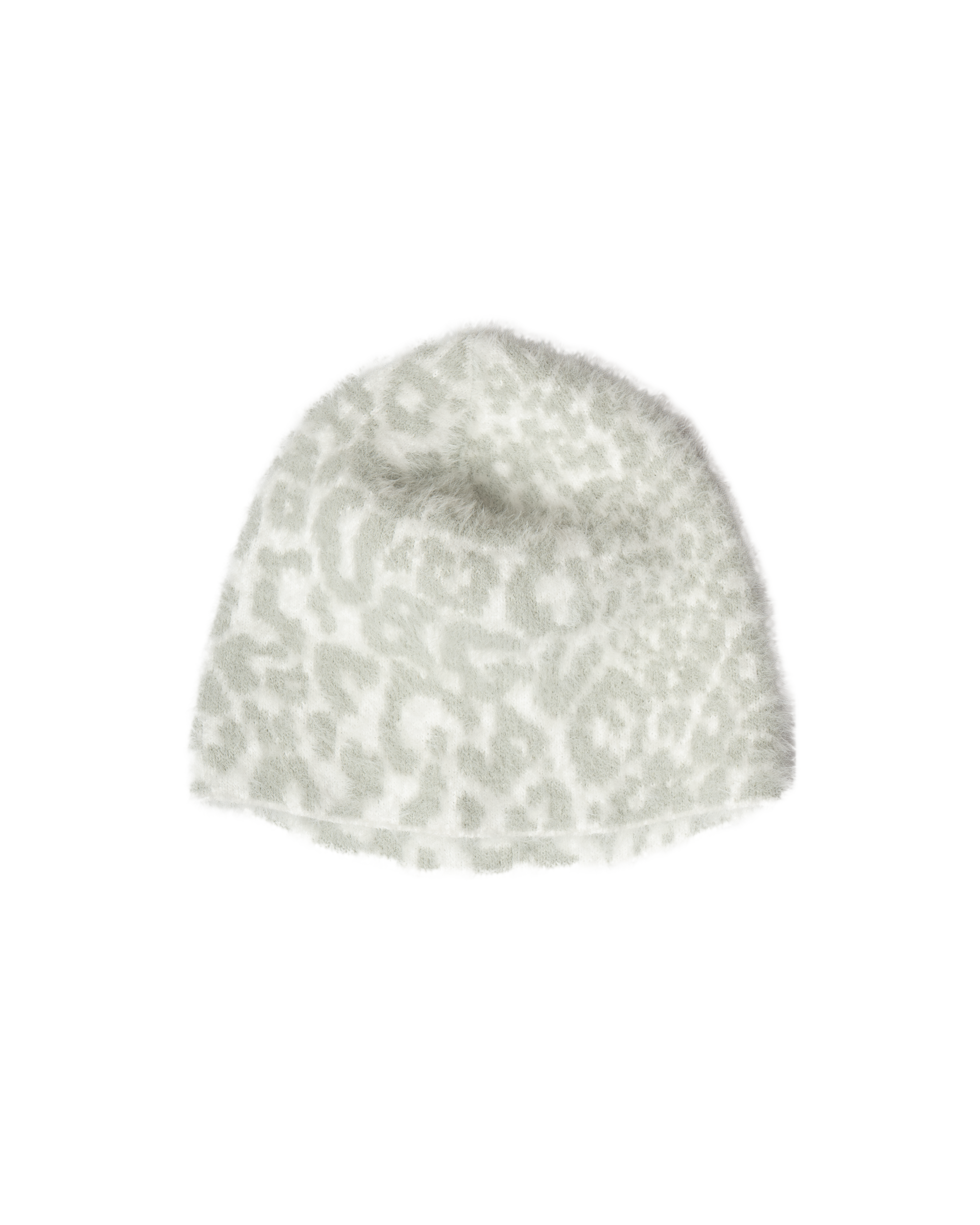 LEOPARD SHAG BEANIE [WHITE]