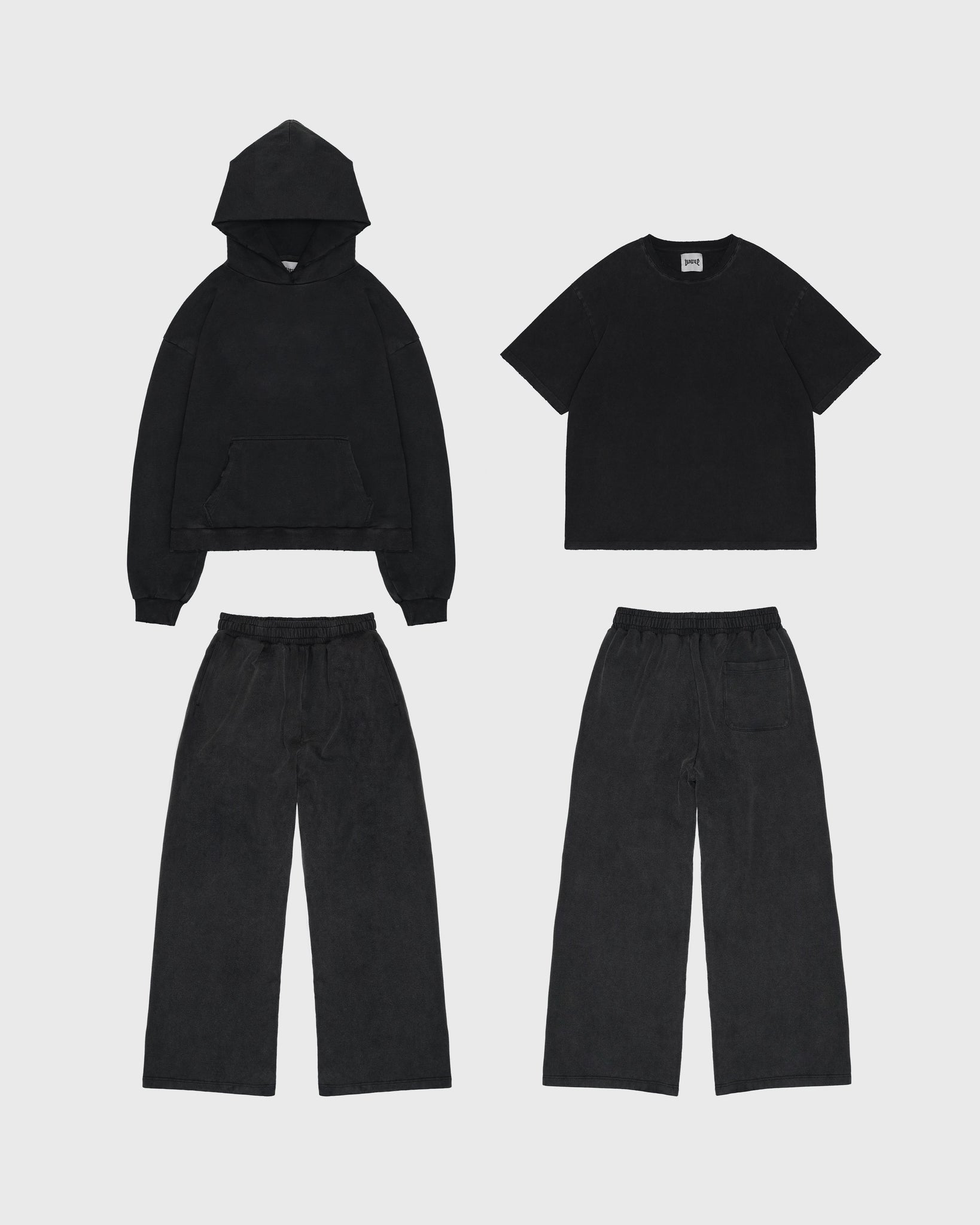 BLANK HOODIE [BLACK]