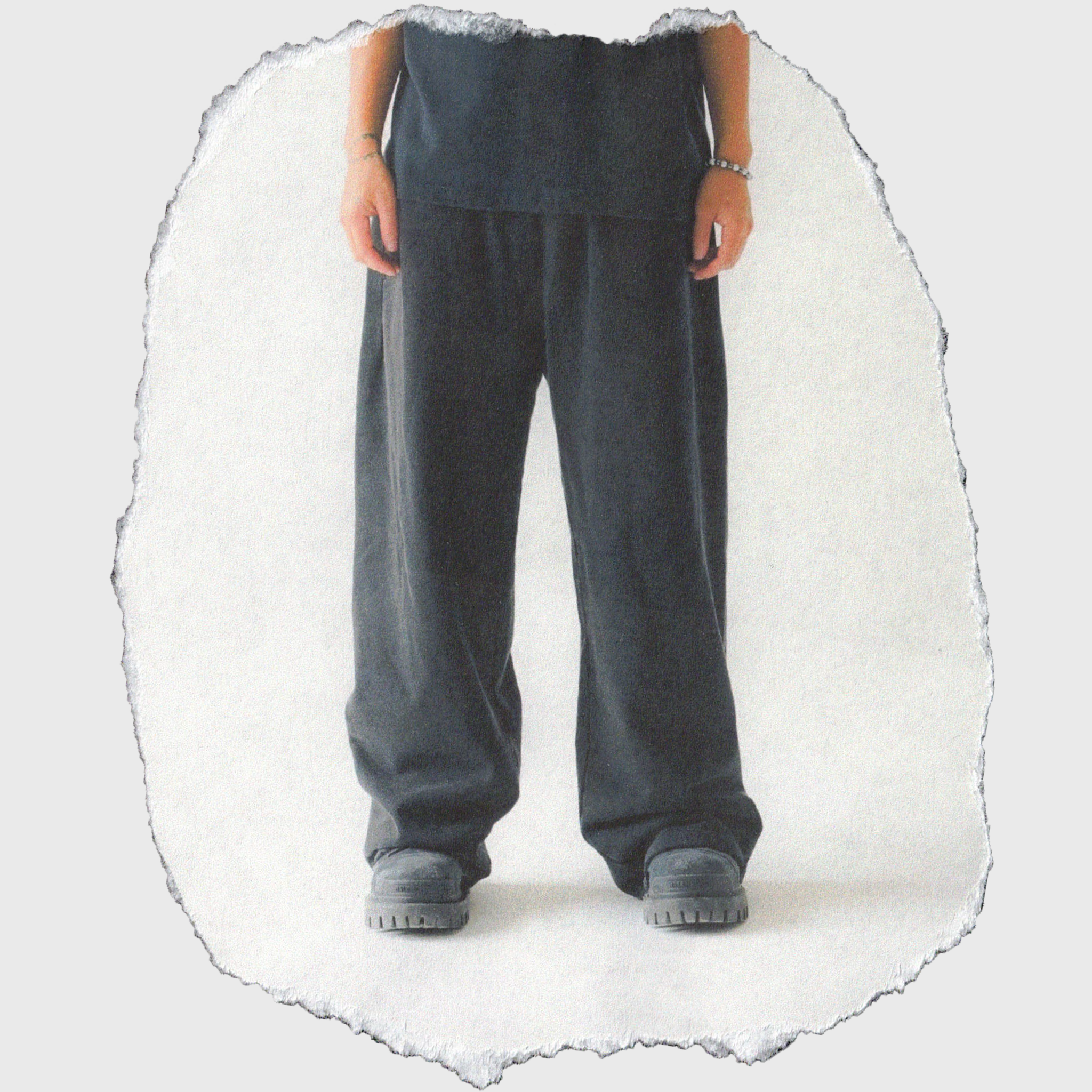 BLANK SWEATPANTS [VINTAGE BLACK]