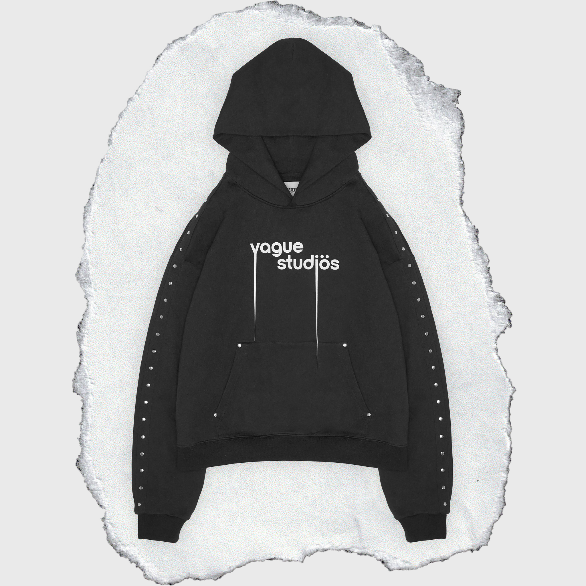 BORE STUDDED HOODIE [BLACK]