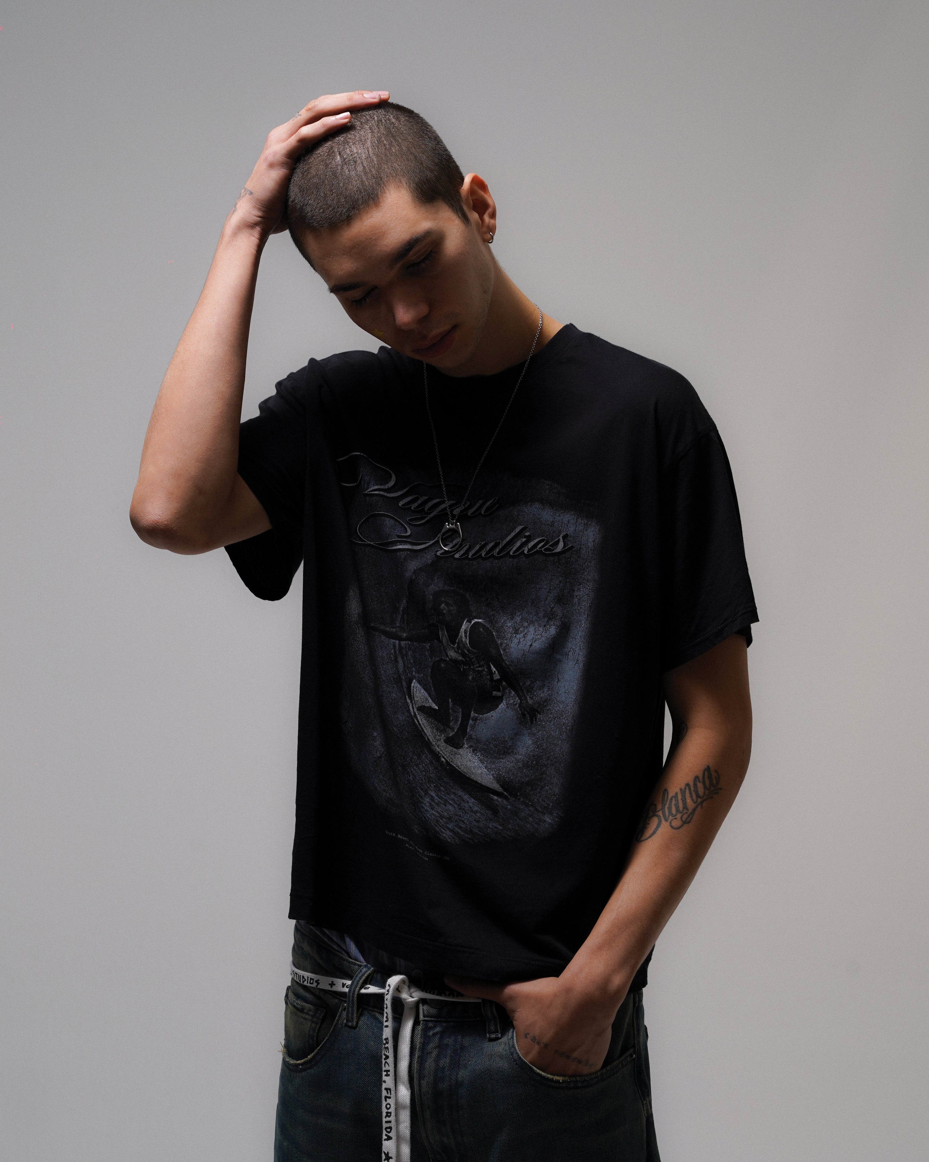 BIG WAVE TEE [BLACK]