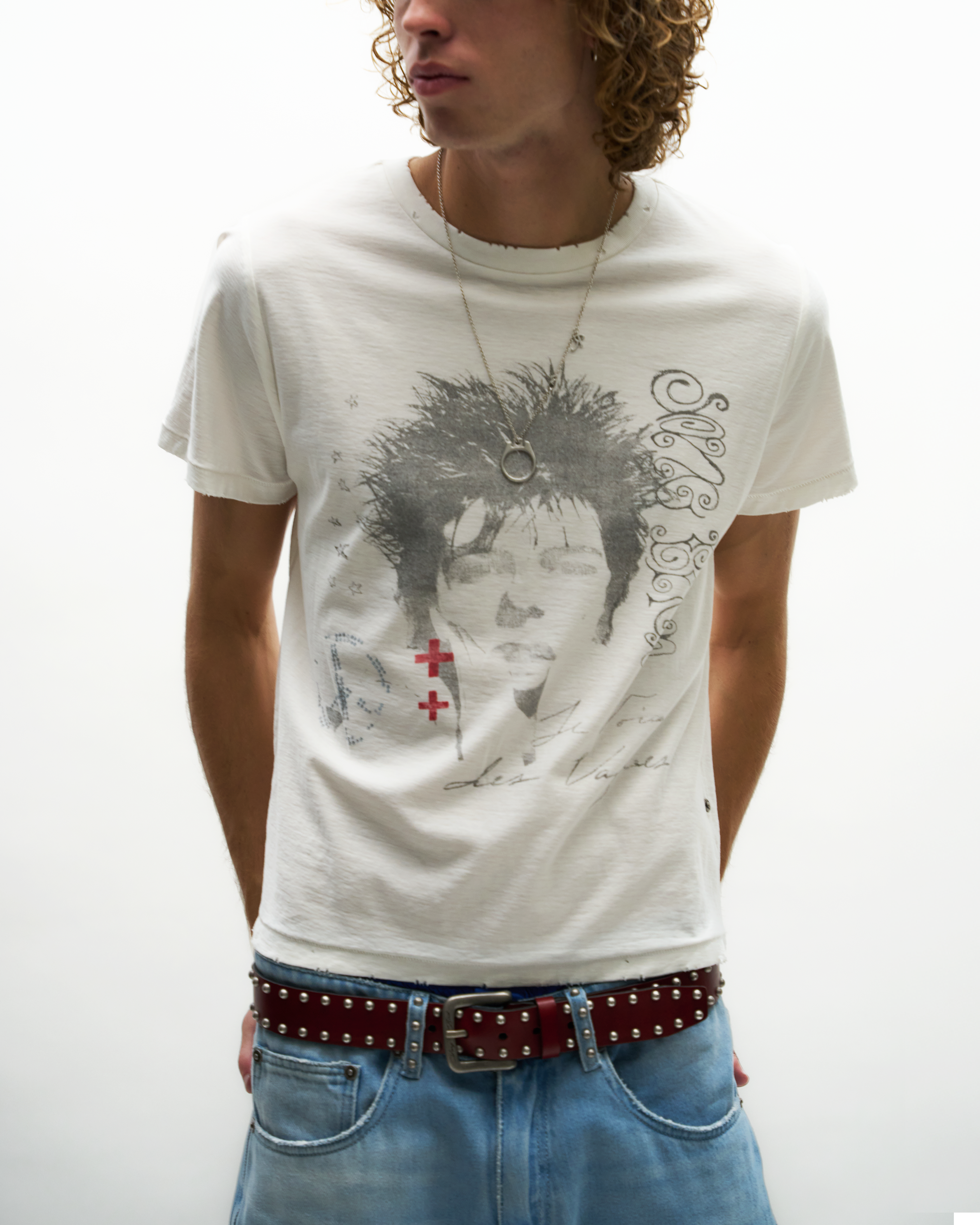 SONGBIRD STUDDED BELT [LIPSTICK]