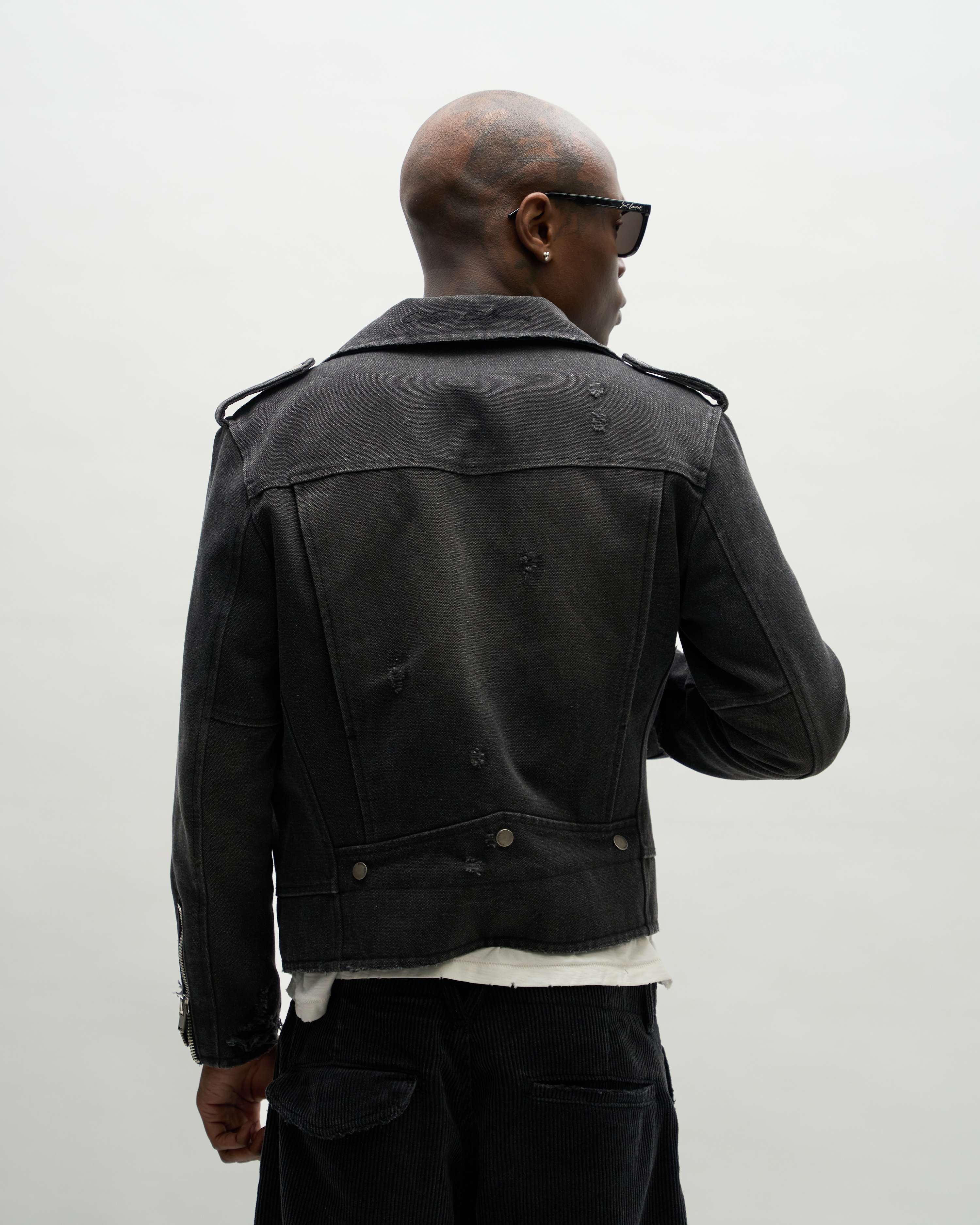 CANVAS BIKER JACKET [SUNBEAT]