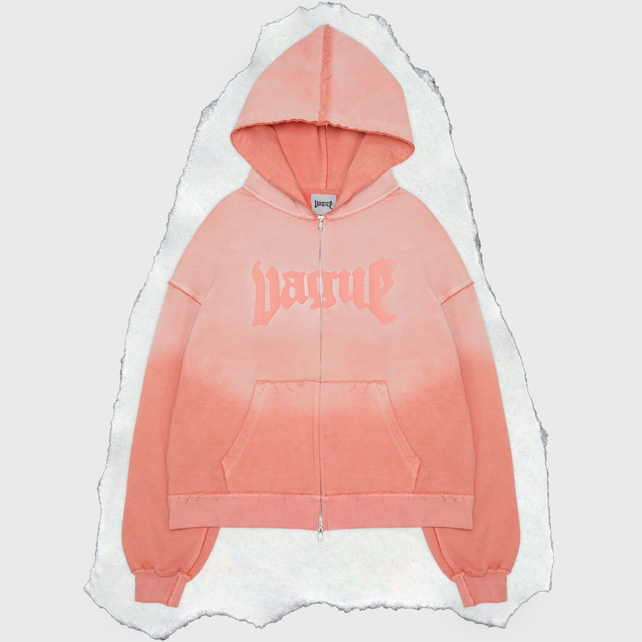 DECONSTRUCTED ESSENTIALS ZIP-UP [FLAMINGO]