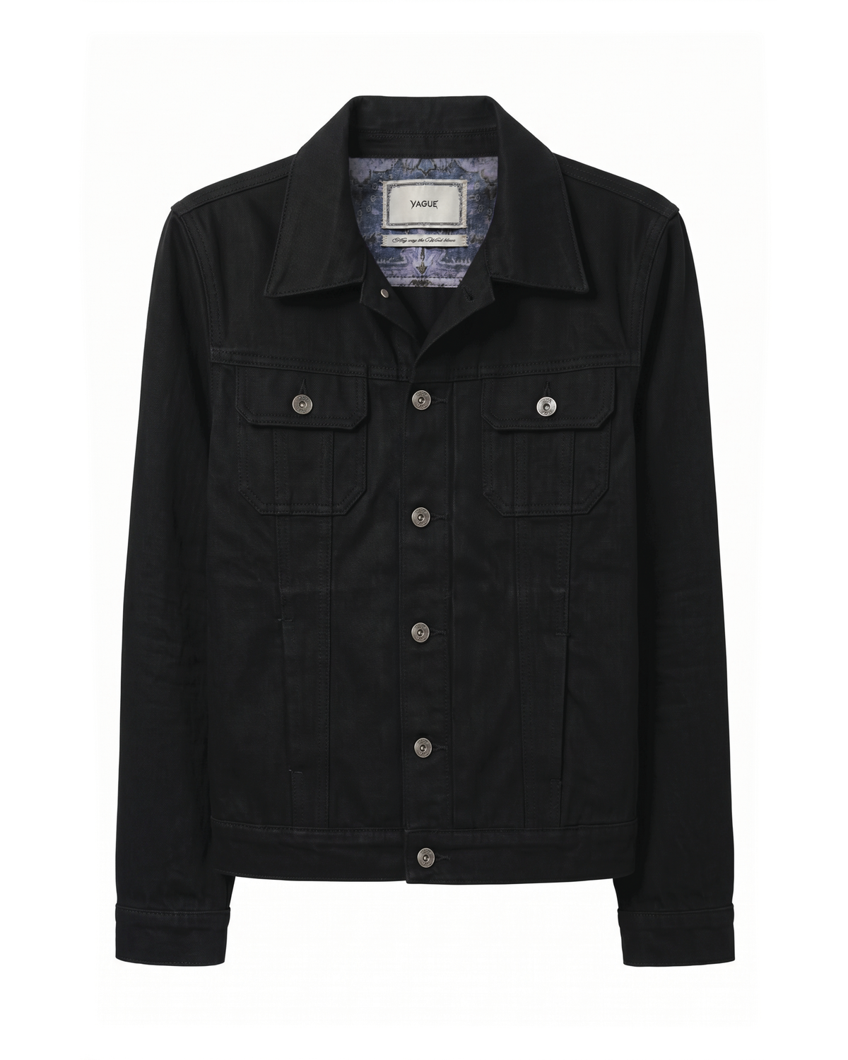 HOLLYWOOD SELVEDGE DENIM JACKET [BLACK]