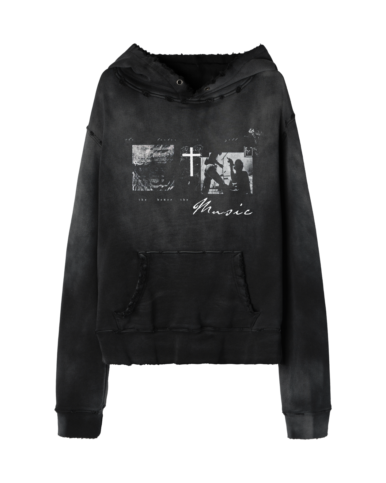 Idol Hoodie - Sunbeat Black Cotton Hoodie | Vague – VAGUE Studios