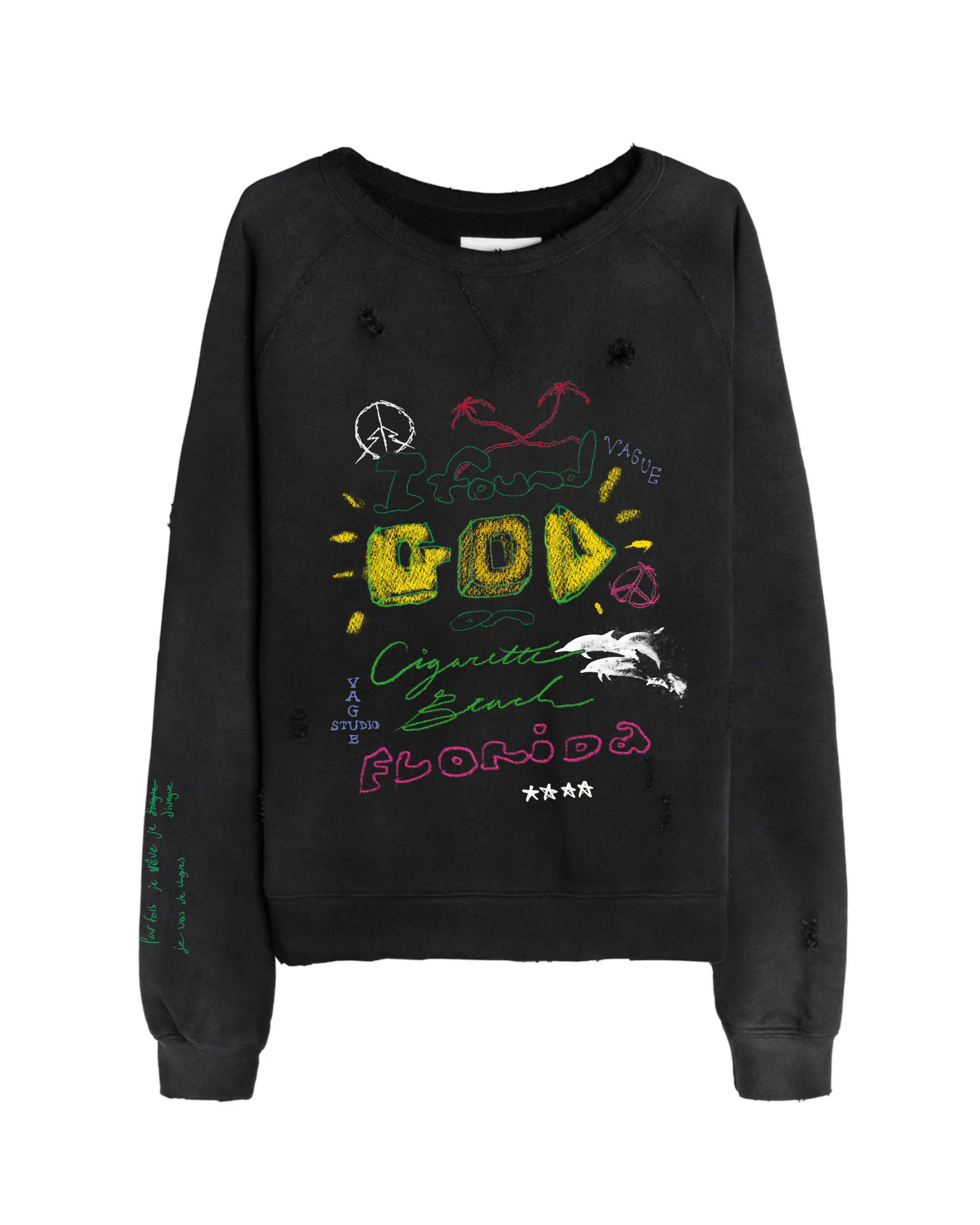 I FOUND GOD CREWNECK [SUNBEAT BLACK]