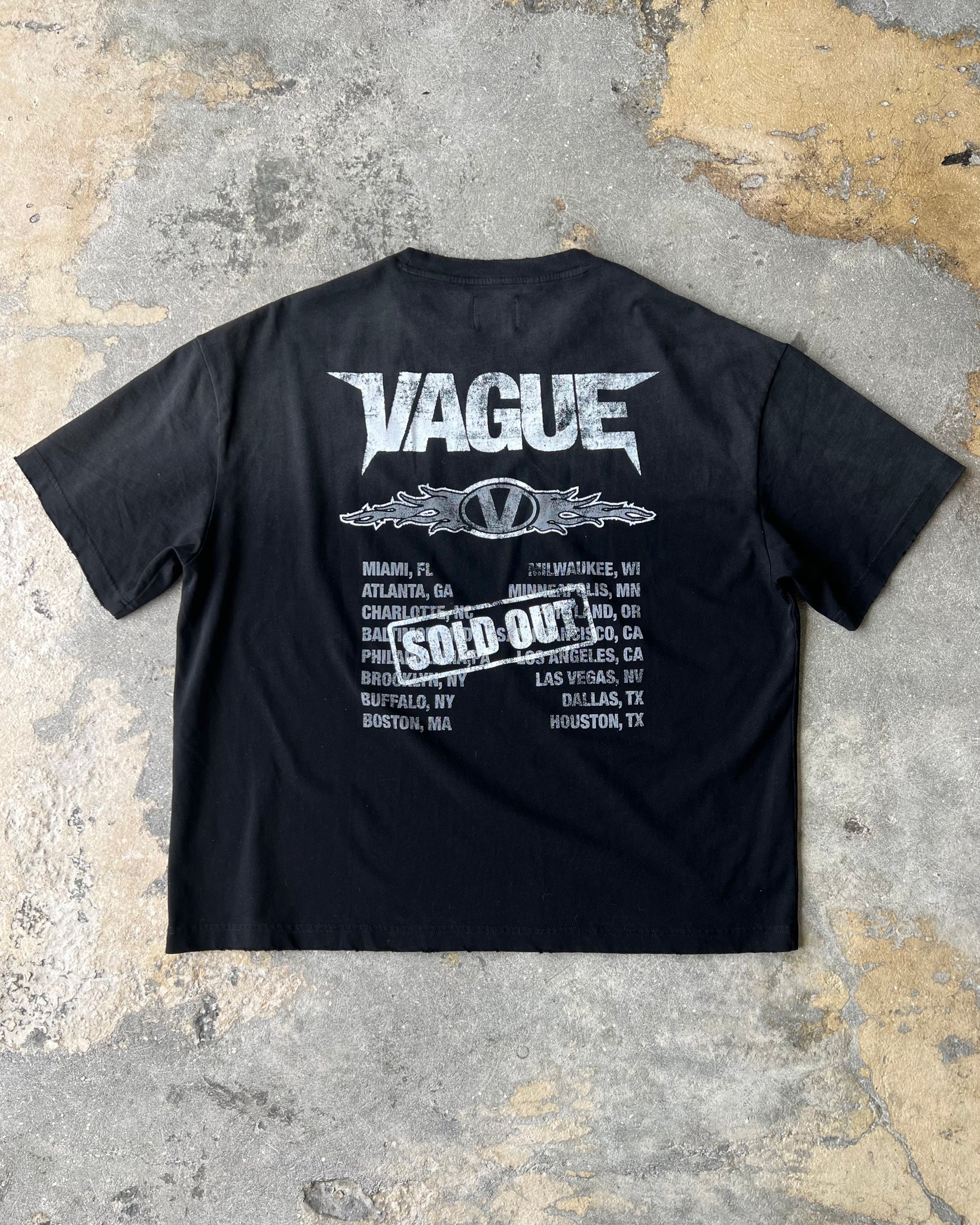 TOUR TEE [FADED BLACK]