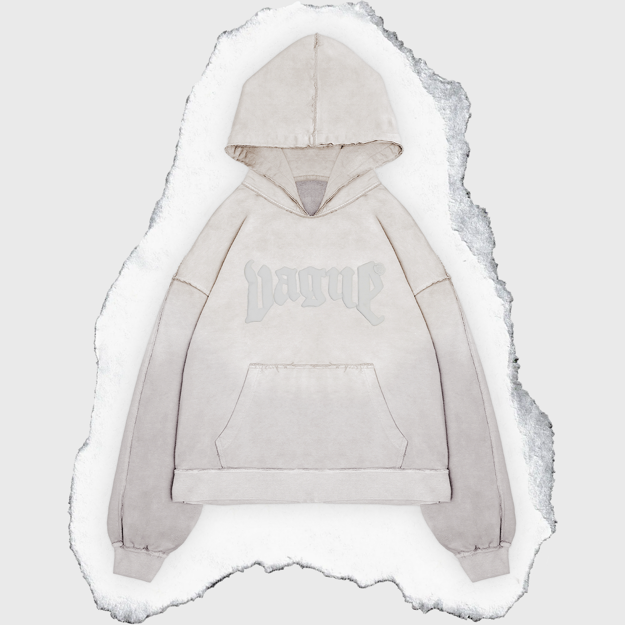 DECONSTRUCTED ESSENTIALS HOODIE [MOON]