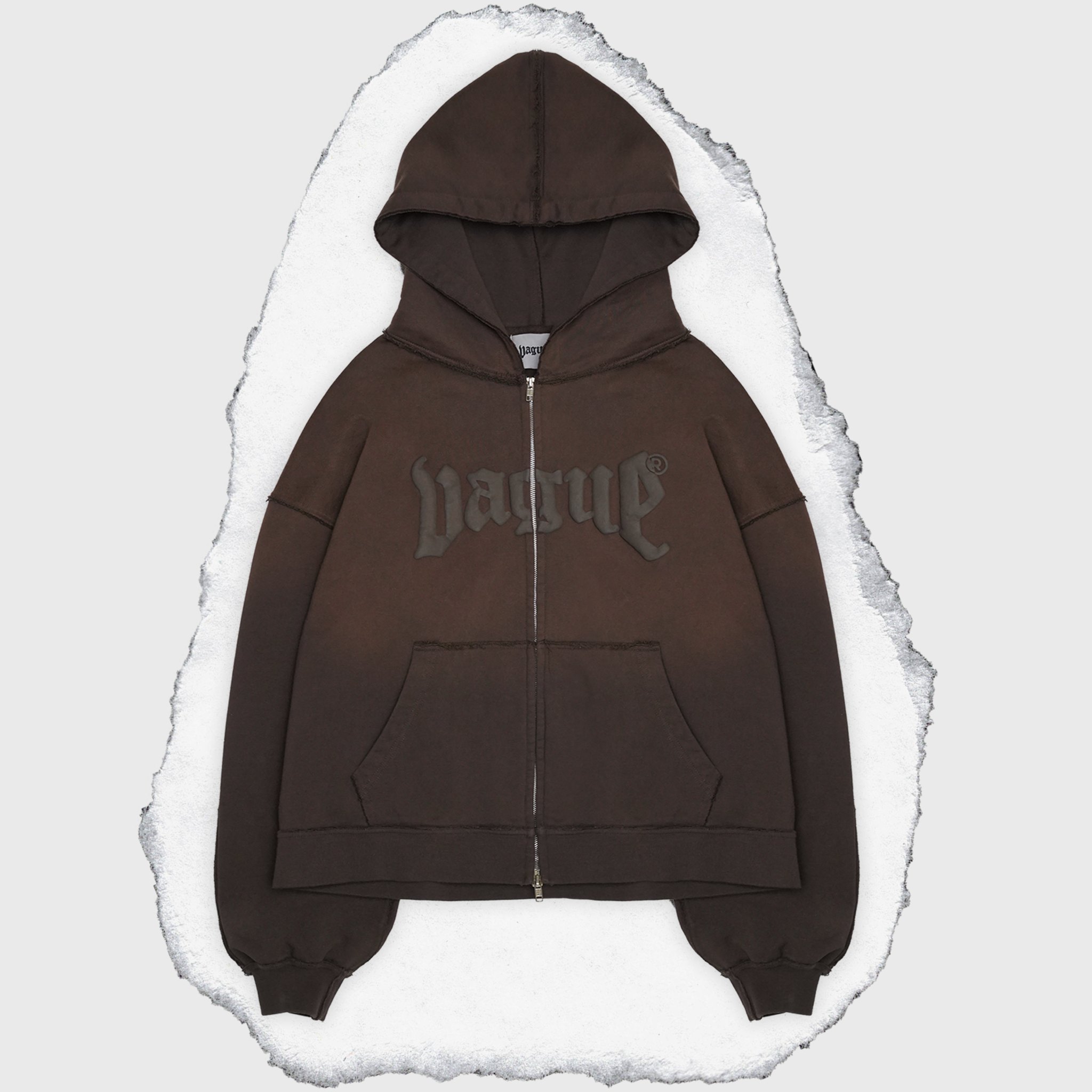 DECONSTRUCTED ESSENTIALS ZIP-UP [MUD]