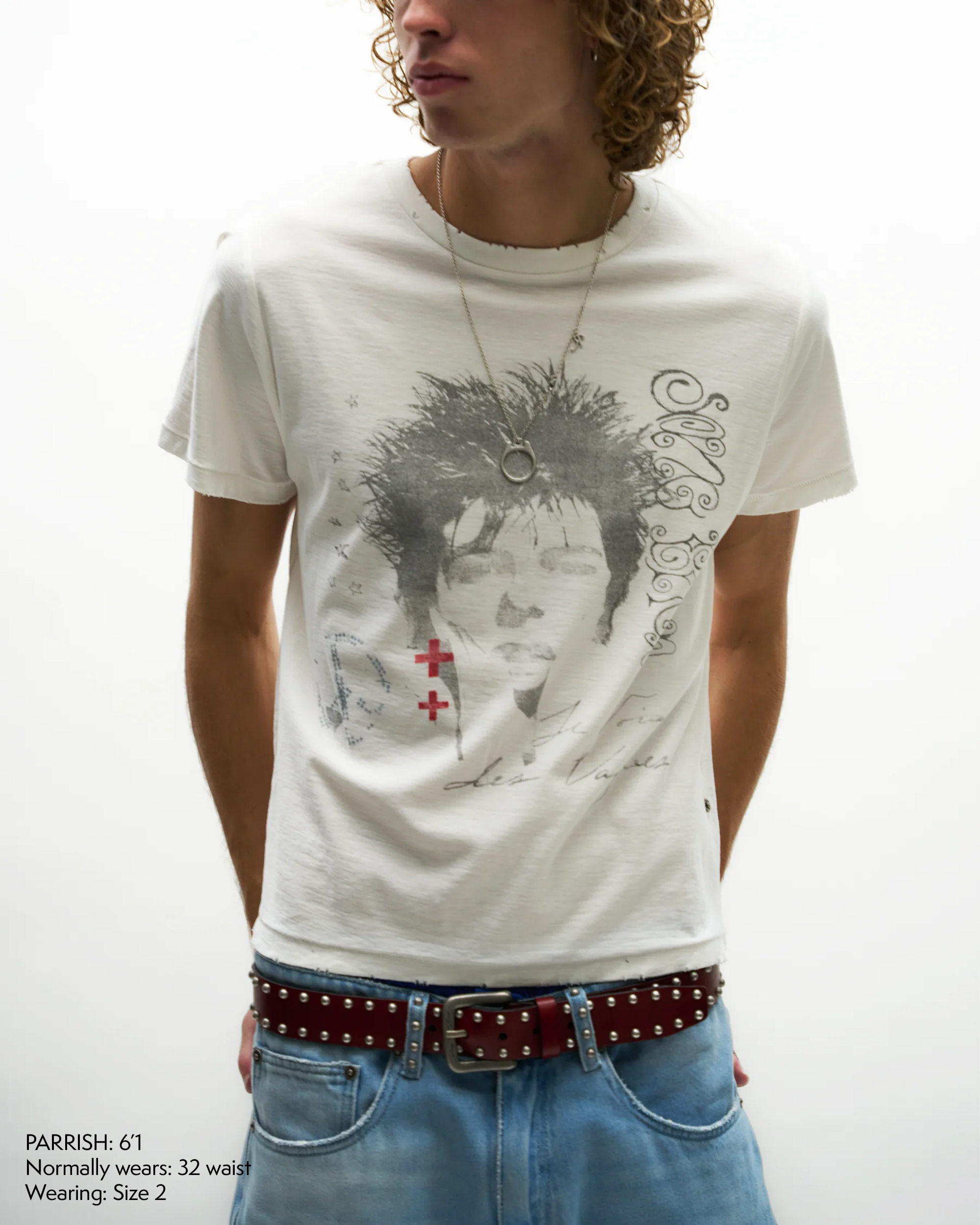 SONGBIRD STUDDED BELT [LIPSTICK]