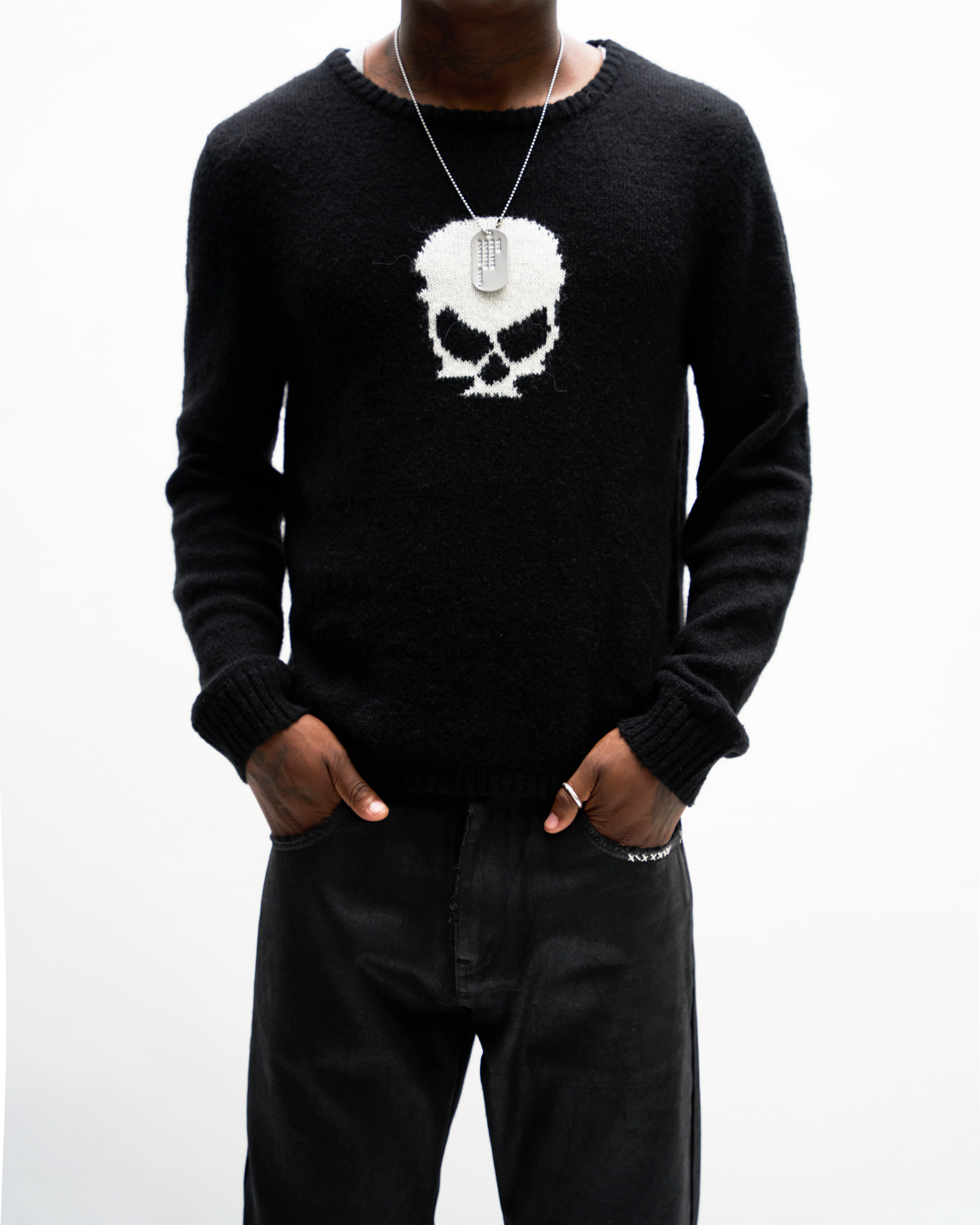 WAXED BOOTCUT DENIM [BLACK]